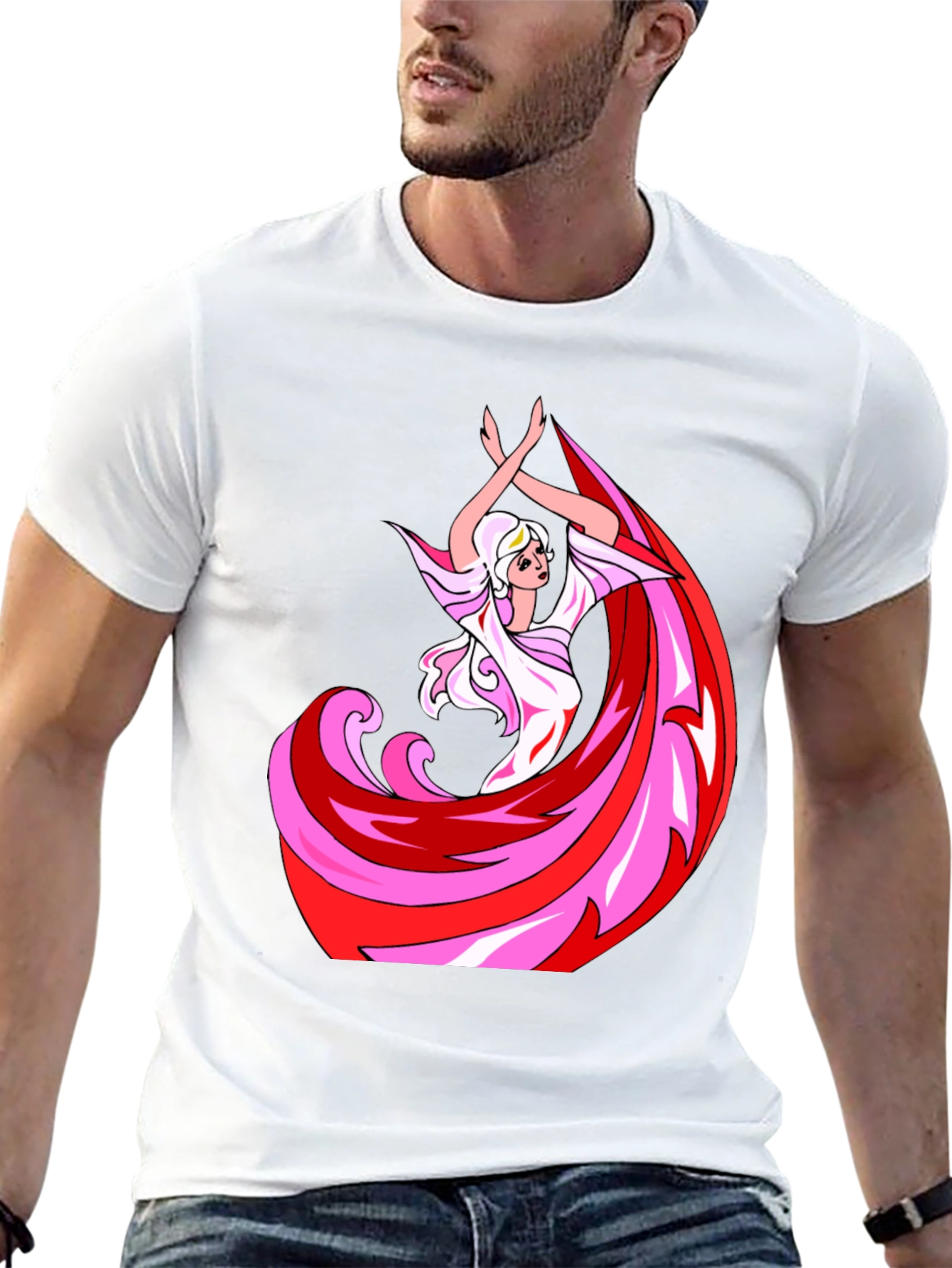 Flamenco Dancer Graphic Tee - Stylish Black T-Shirt