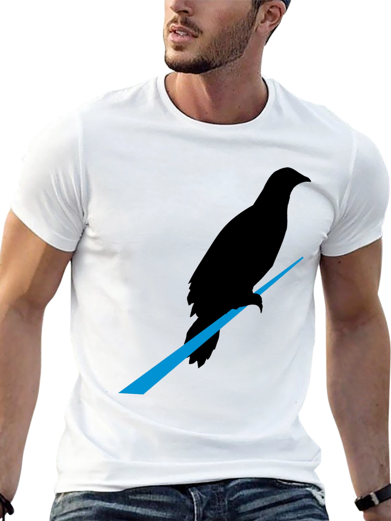 Raven Graphic Tee - Mens Black T-Shirt