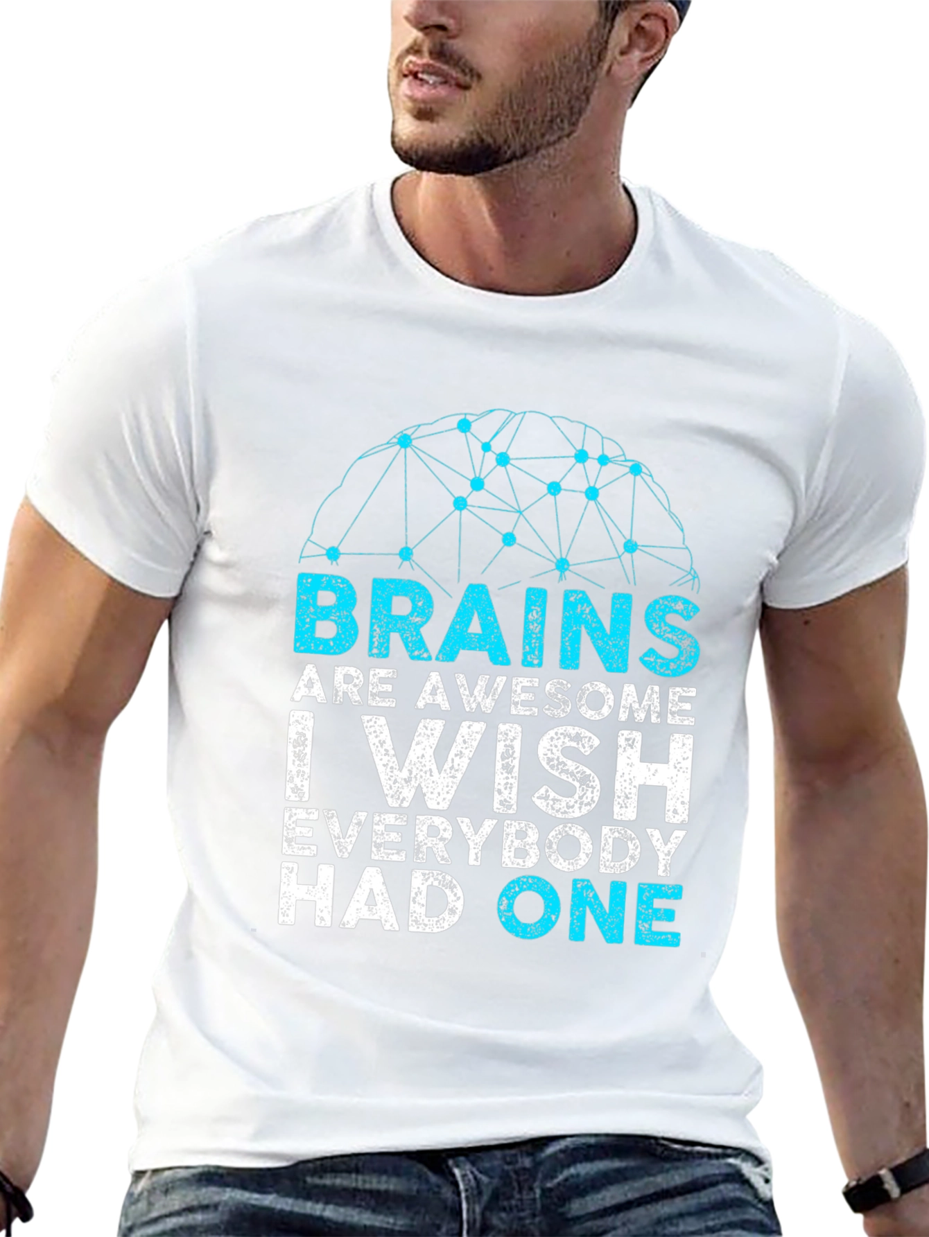 Brains Are Awesome Graphic T-Shirt