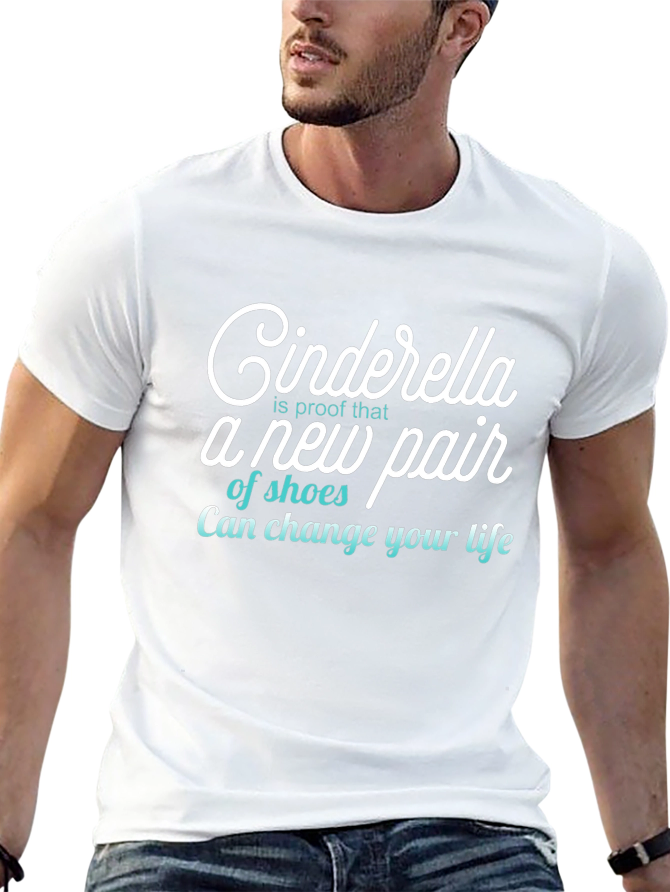 Cinderella Shoes T-Shirt Funny Womens Tee