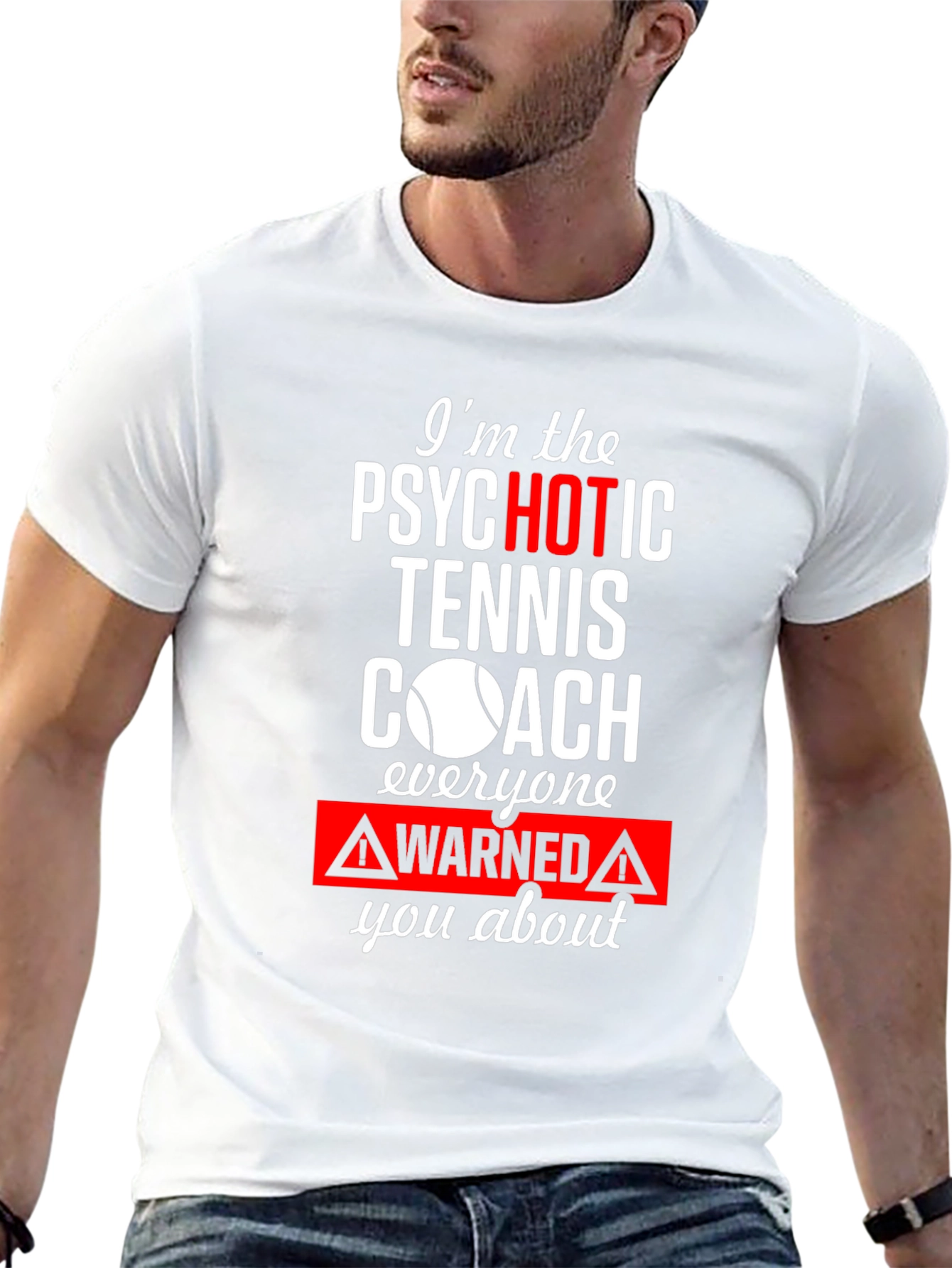 Psychotic Tennis Coach Graphic Tee