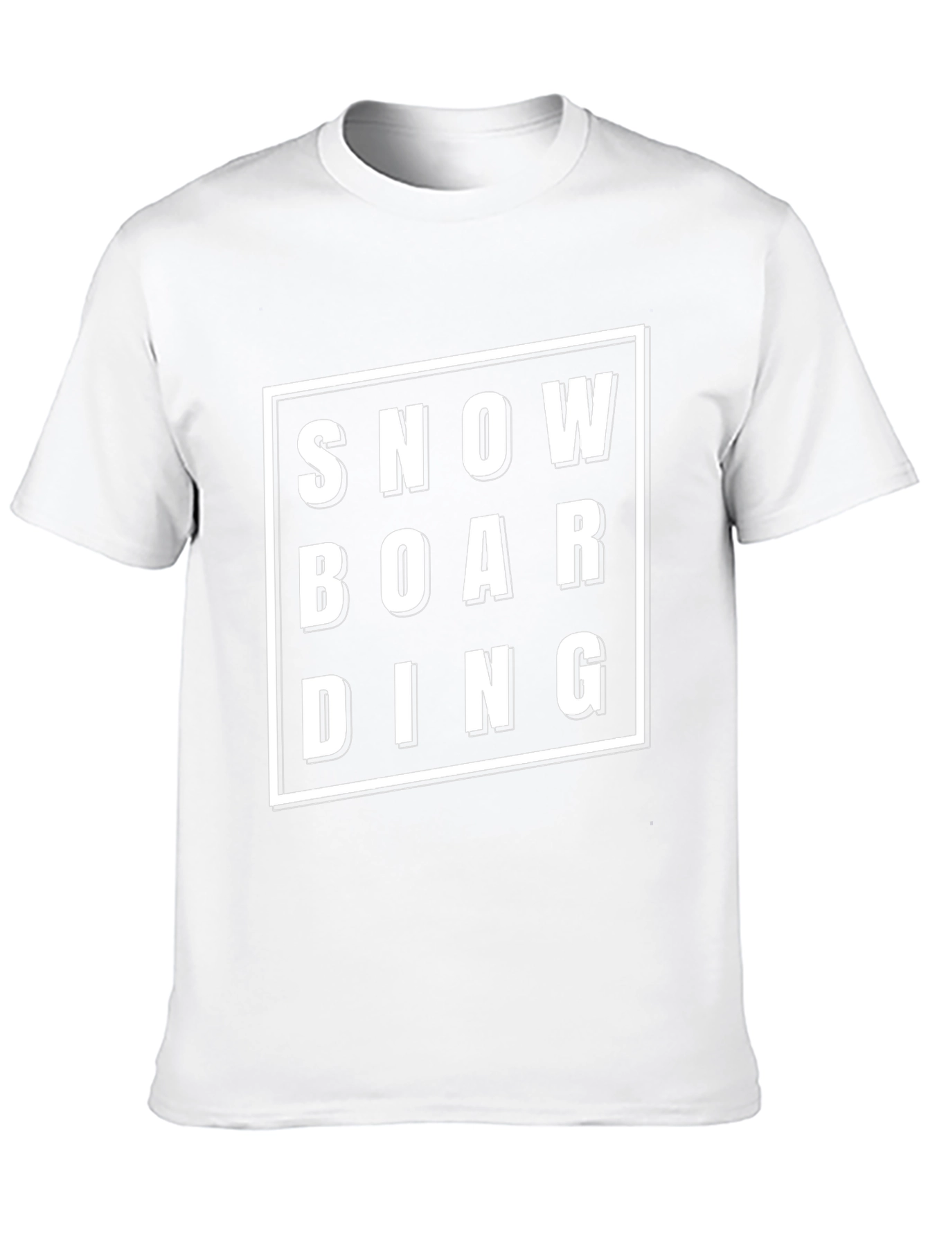Snowboarding T-Shirt - Black Graphic Tee