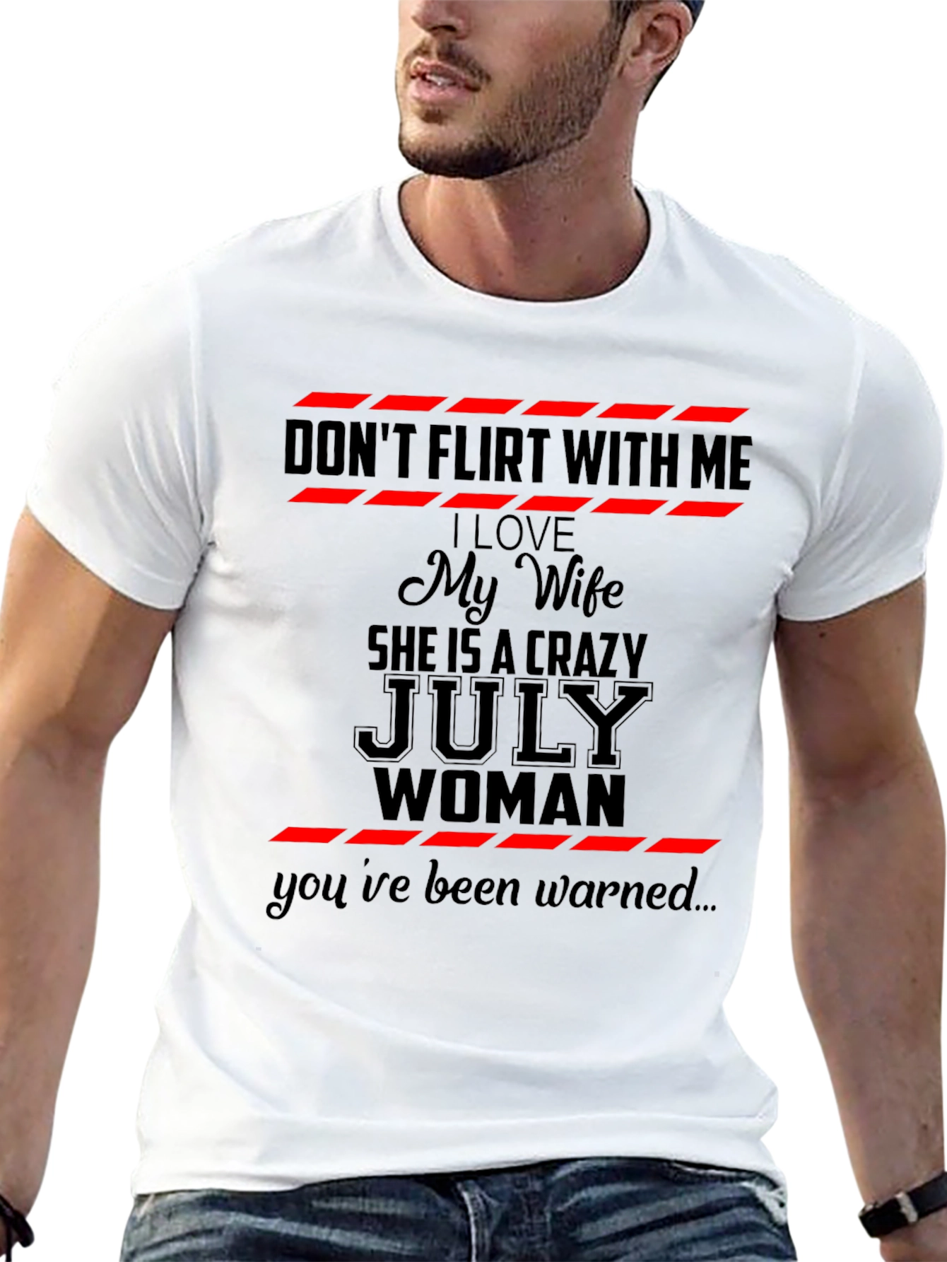 Dont Flirt With Me July Woman Graphic T-Shirt