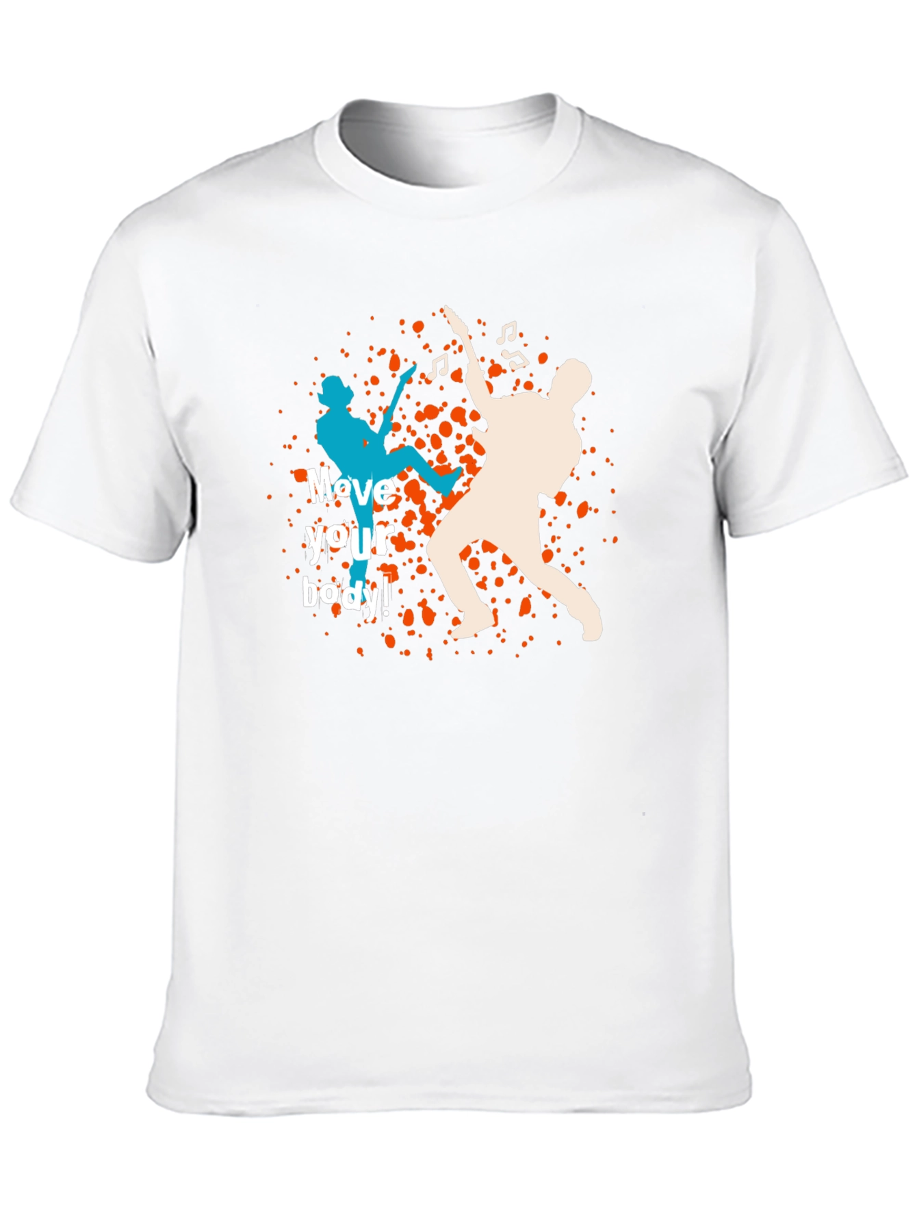 Groovy Guitar Player Graphic Tee - Move Your Body