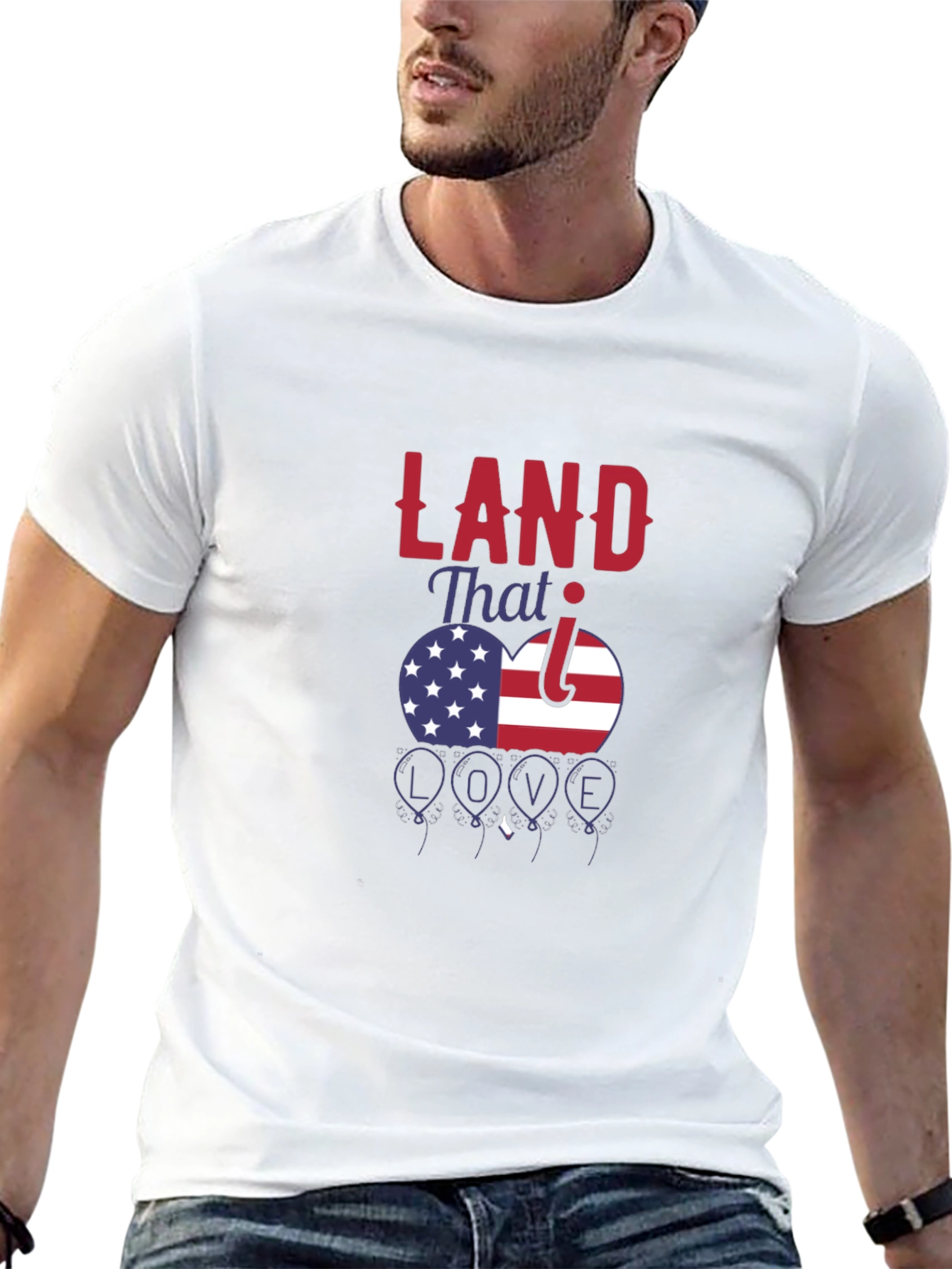 Patriotic Land That I Love Graphic T-Shirt