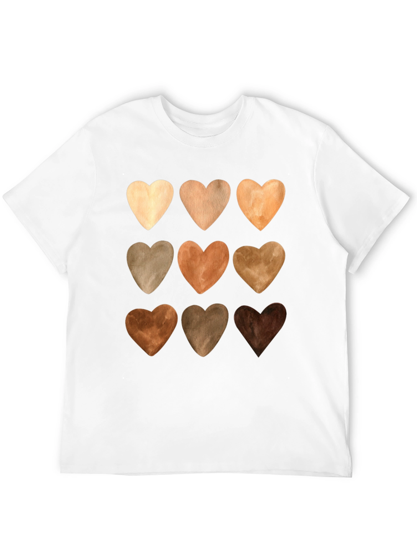 Diversity Love Tee - Nine Heart Tones Unity T-Shirt