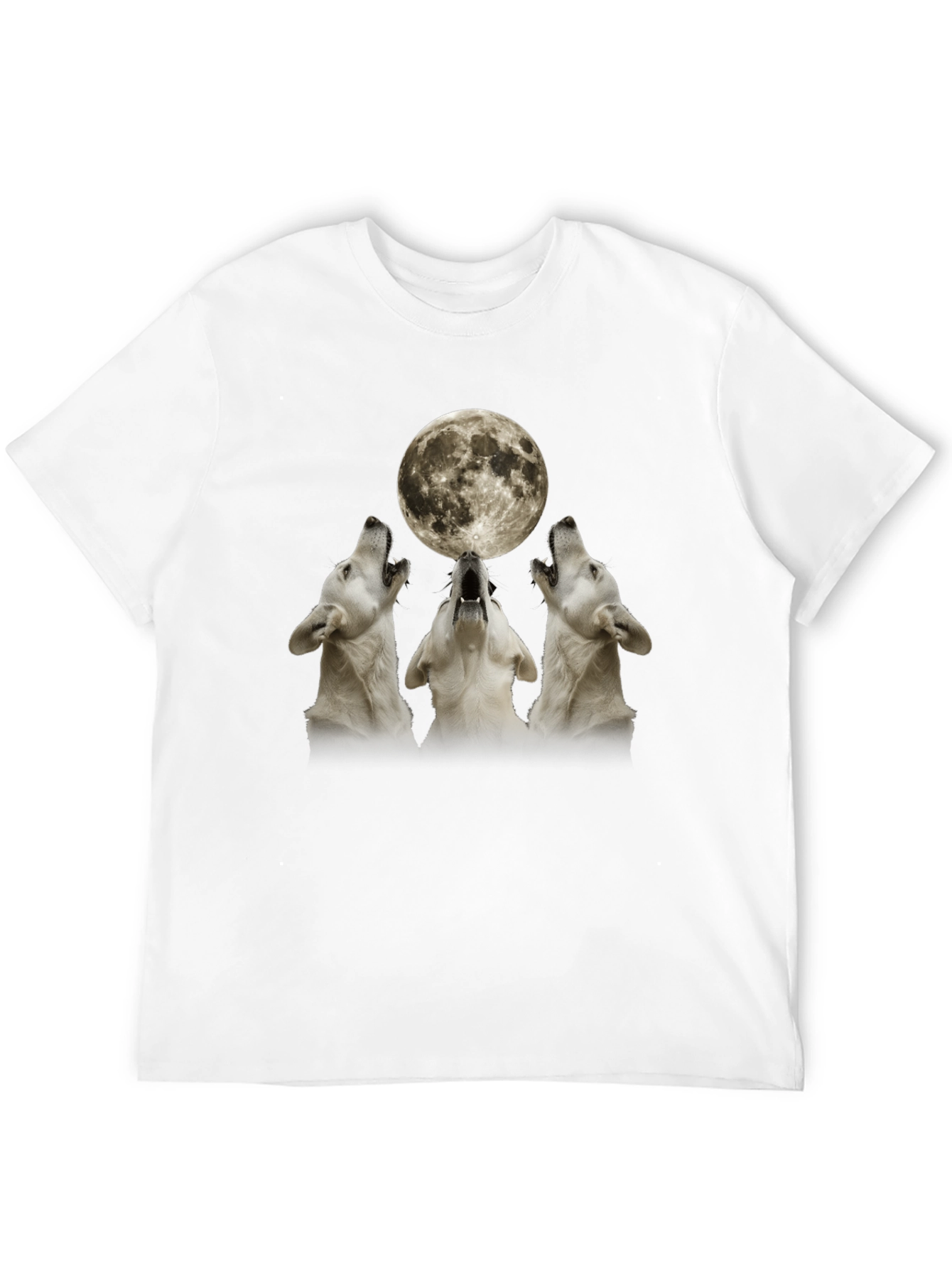 Wolf Moon Graphic T-Shirt - Black