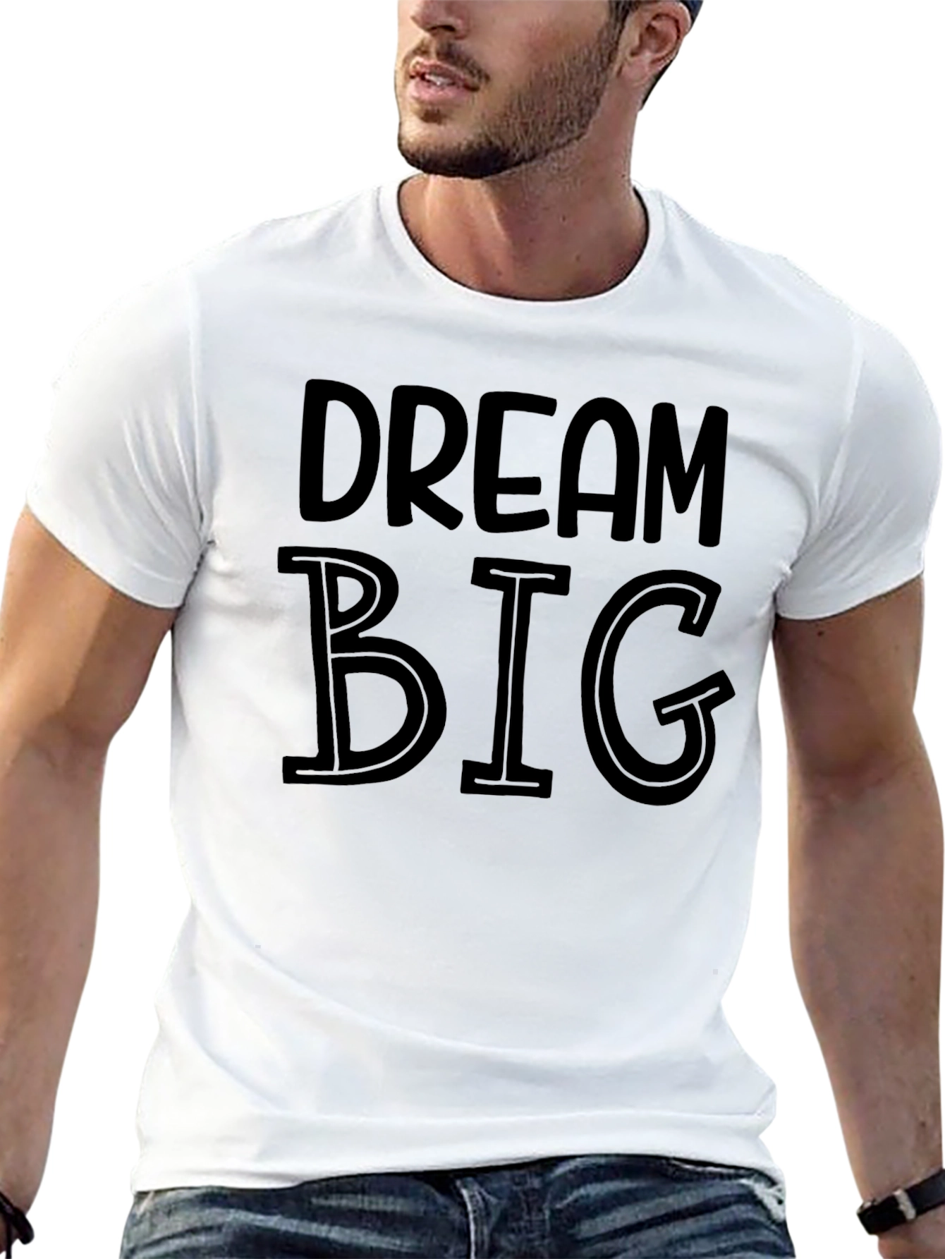 Dream Big Black Graphic Tee