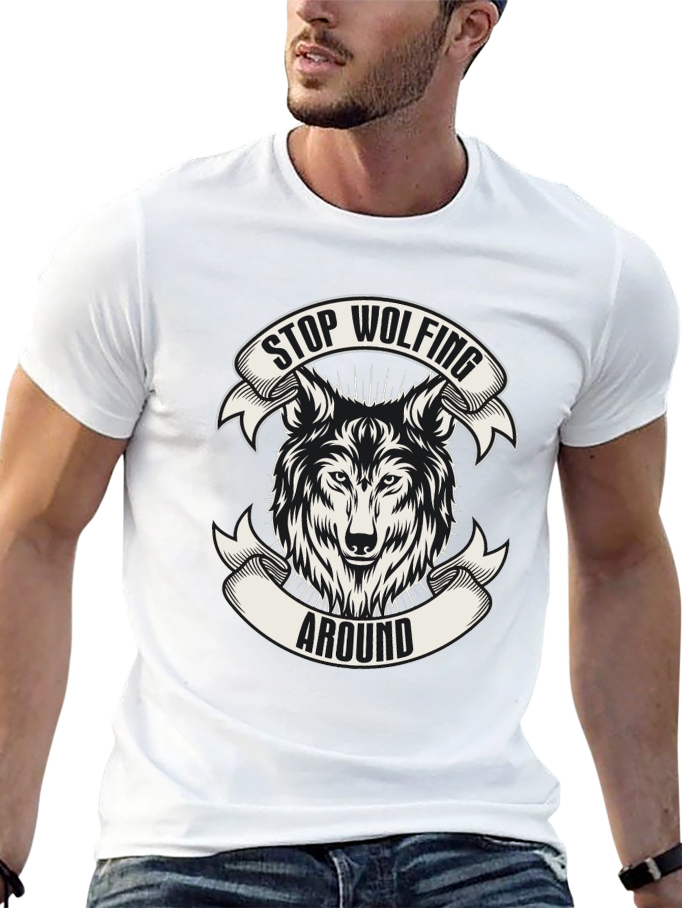 Stop Wolfing Around Graphic Tee