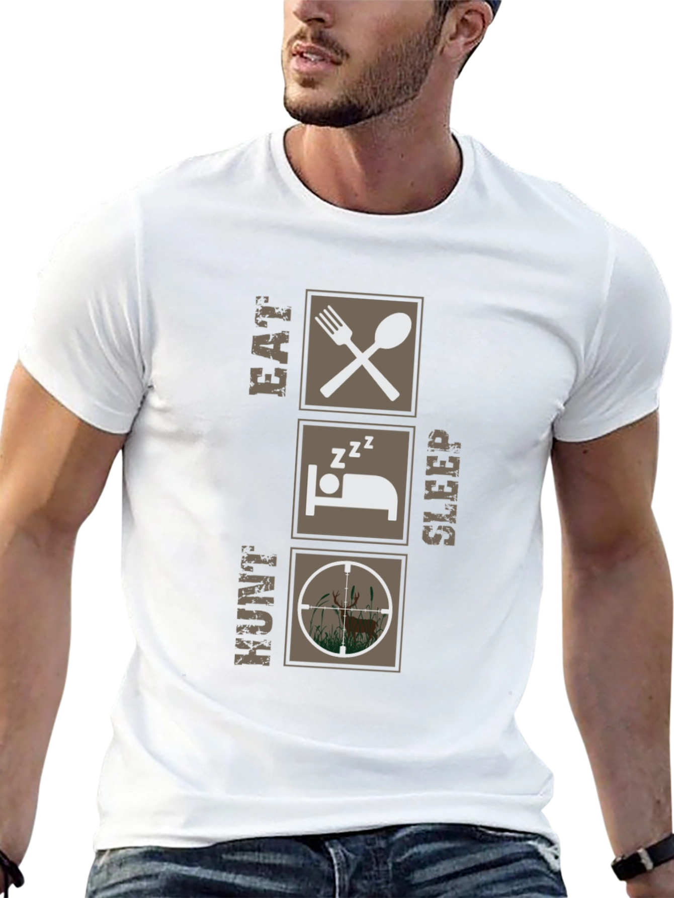 Eat Sleep Hunt Graphic Tee