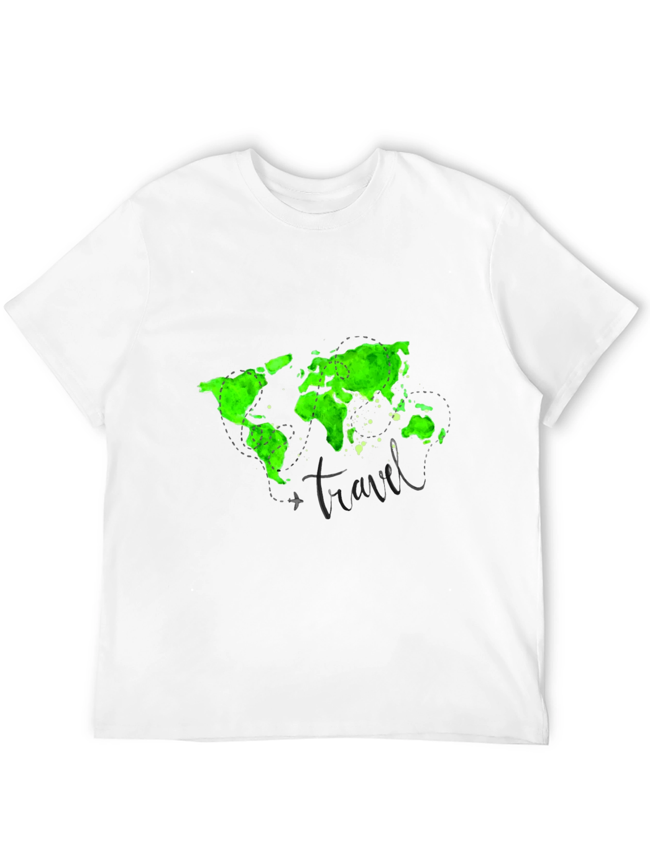 Travel World Map Tee - Adventure Awaits