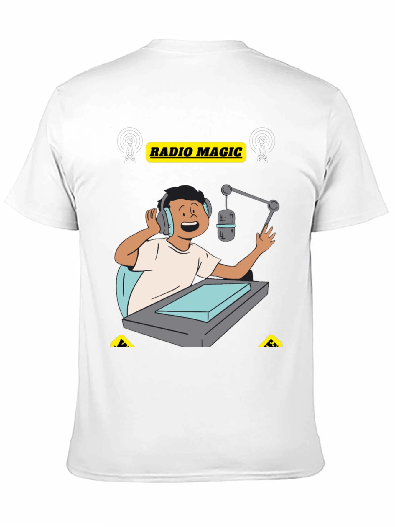 Radio Magic Black Graphic Tee