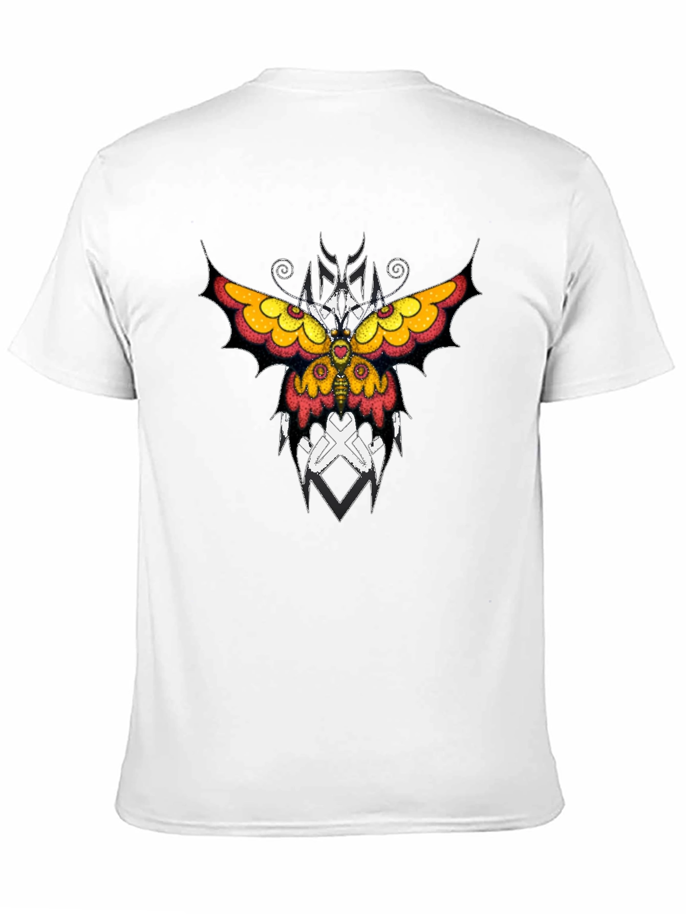 Butterfly Graphic T-Shirt - Stylish Black Tee