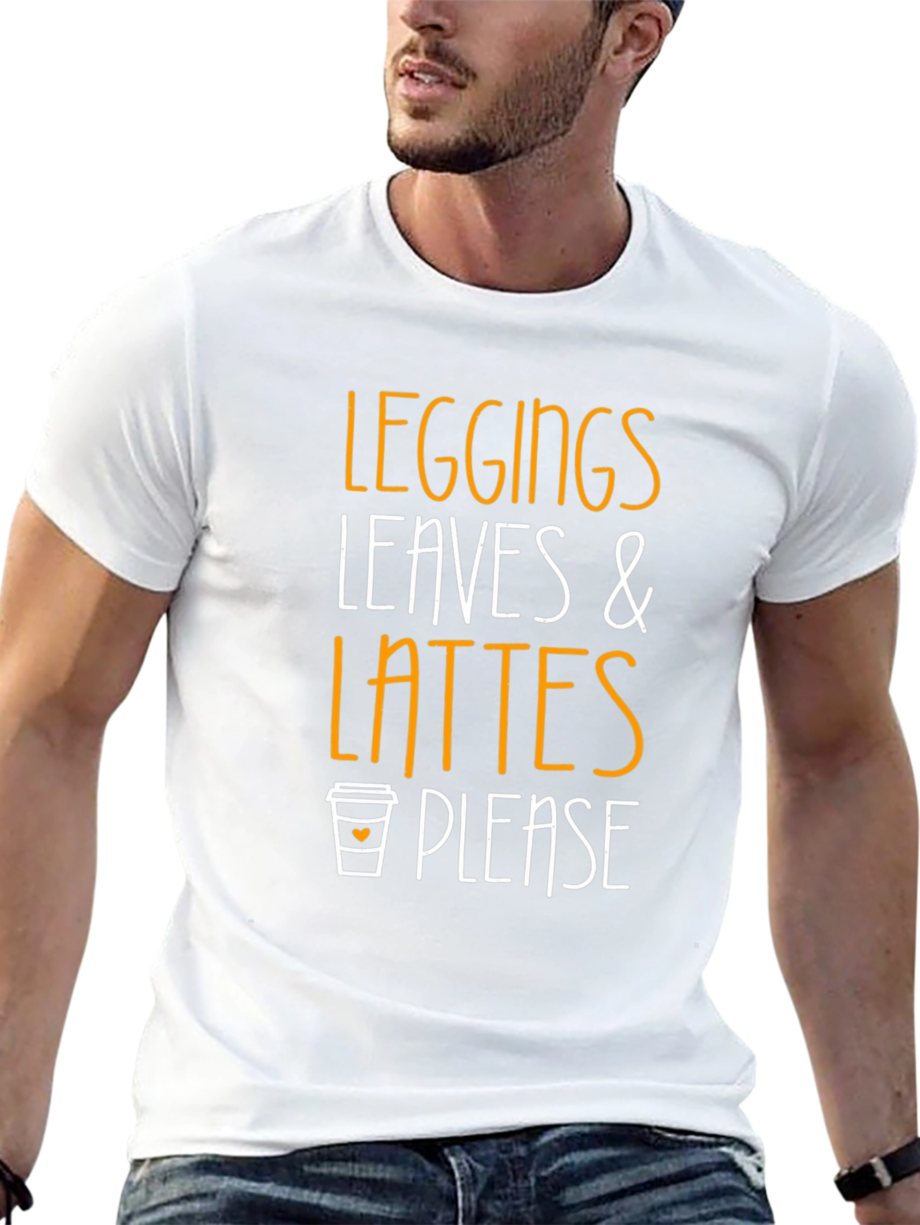Leggings Leaves & Lattes T-Shirt - Fall Fashion