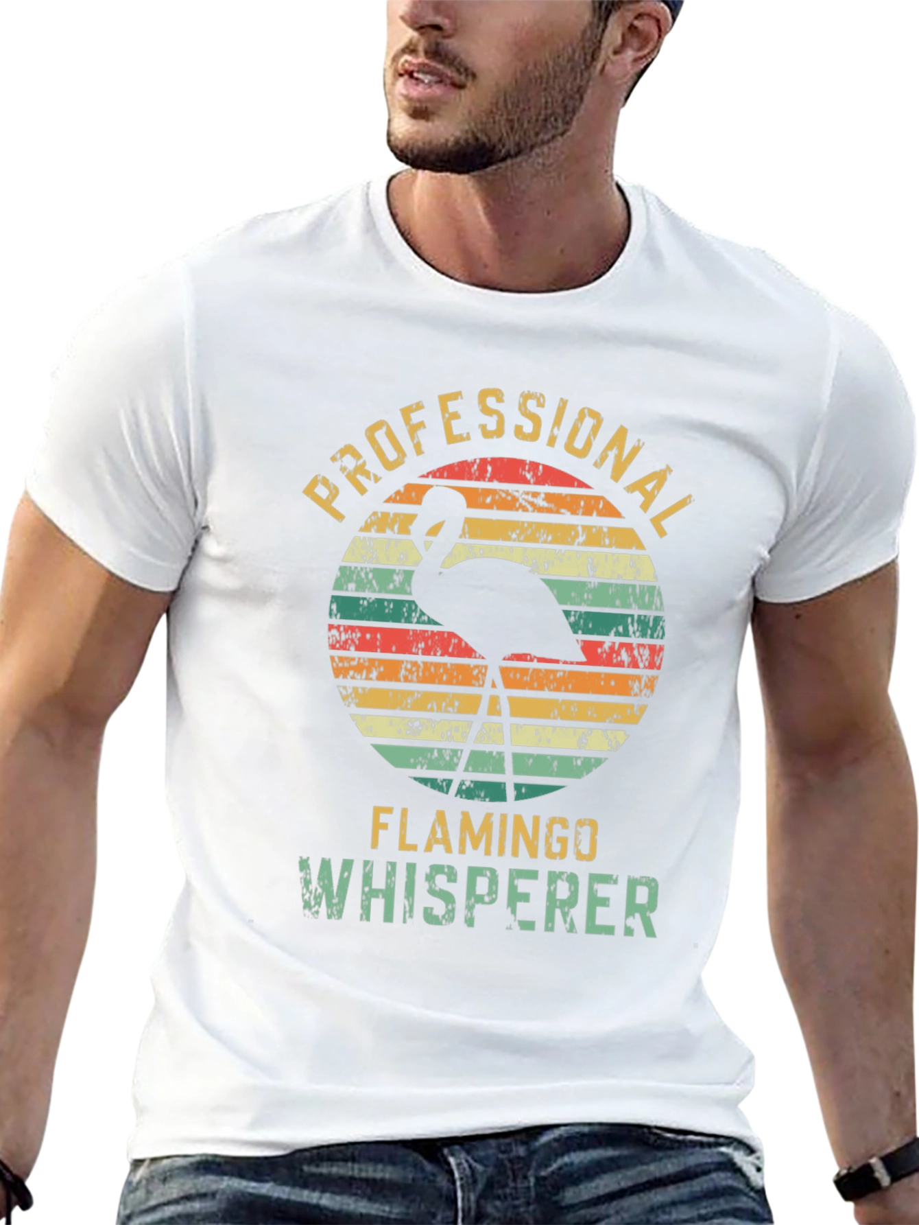 Professional Flamingo Whisperer Graphic T-Shirt