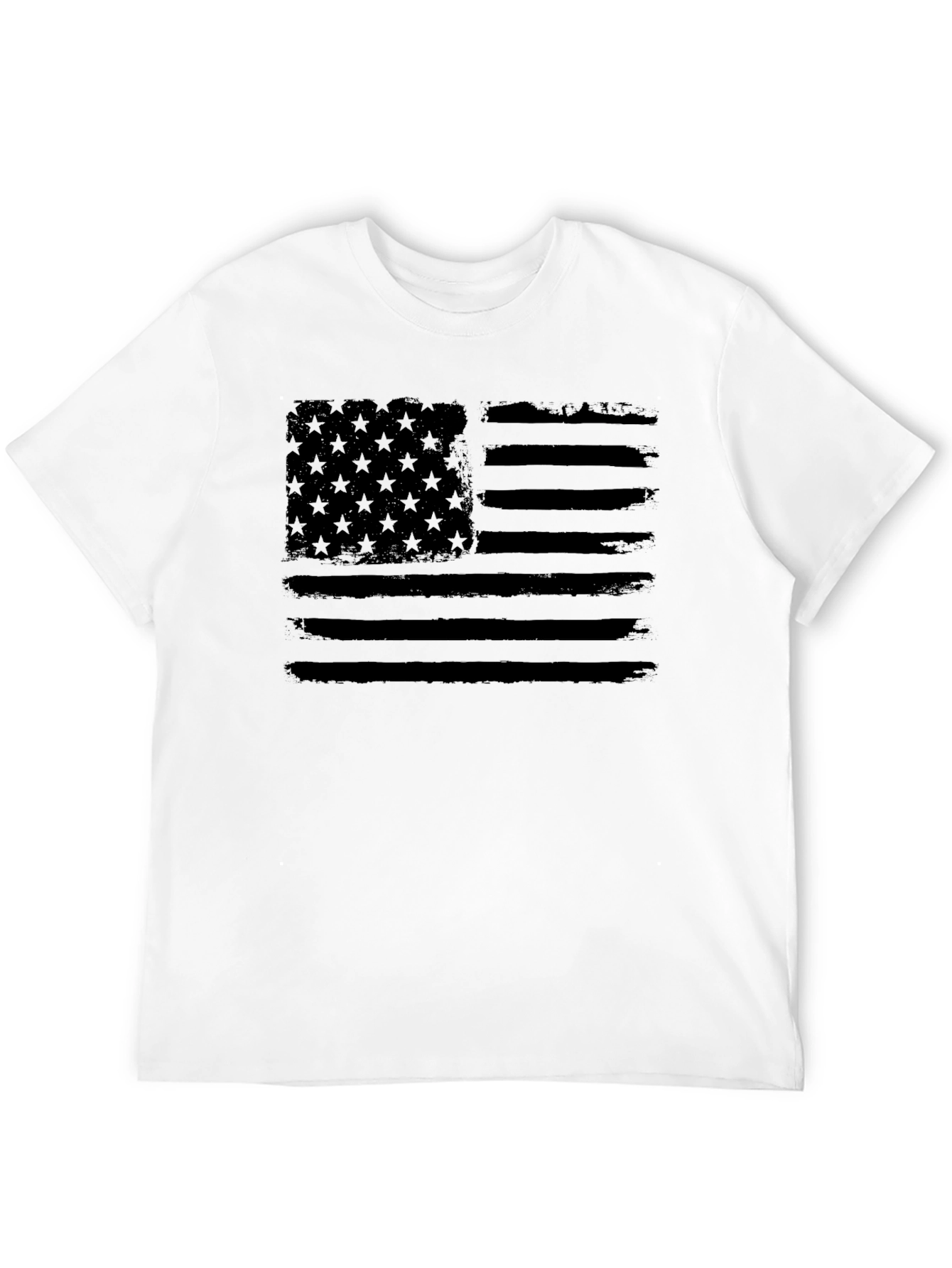 Distressed American Flag Graphic T-Shirt