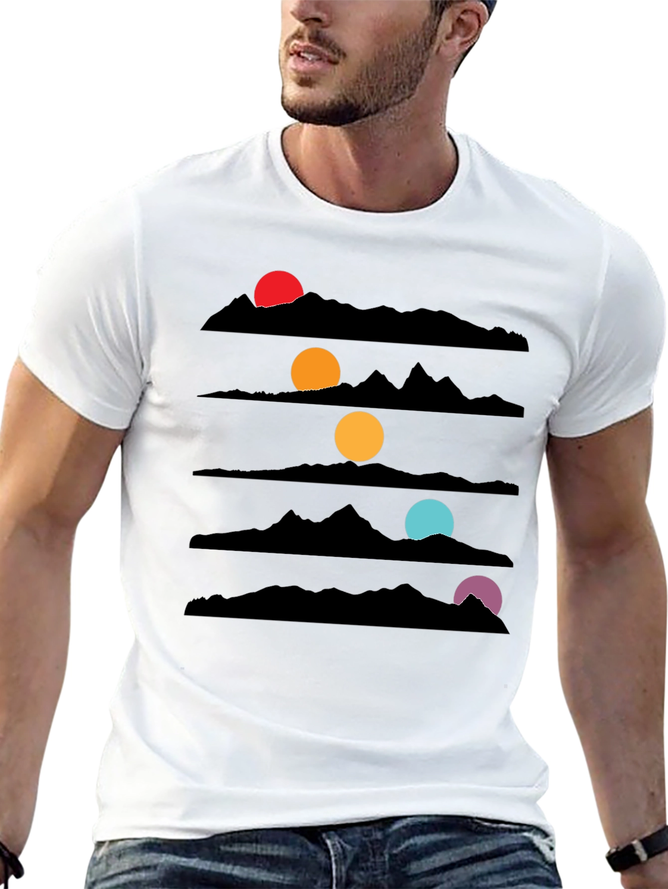 Sunset Mountainscape Graphic Tee