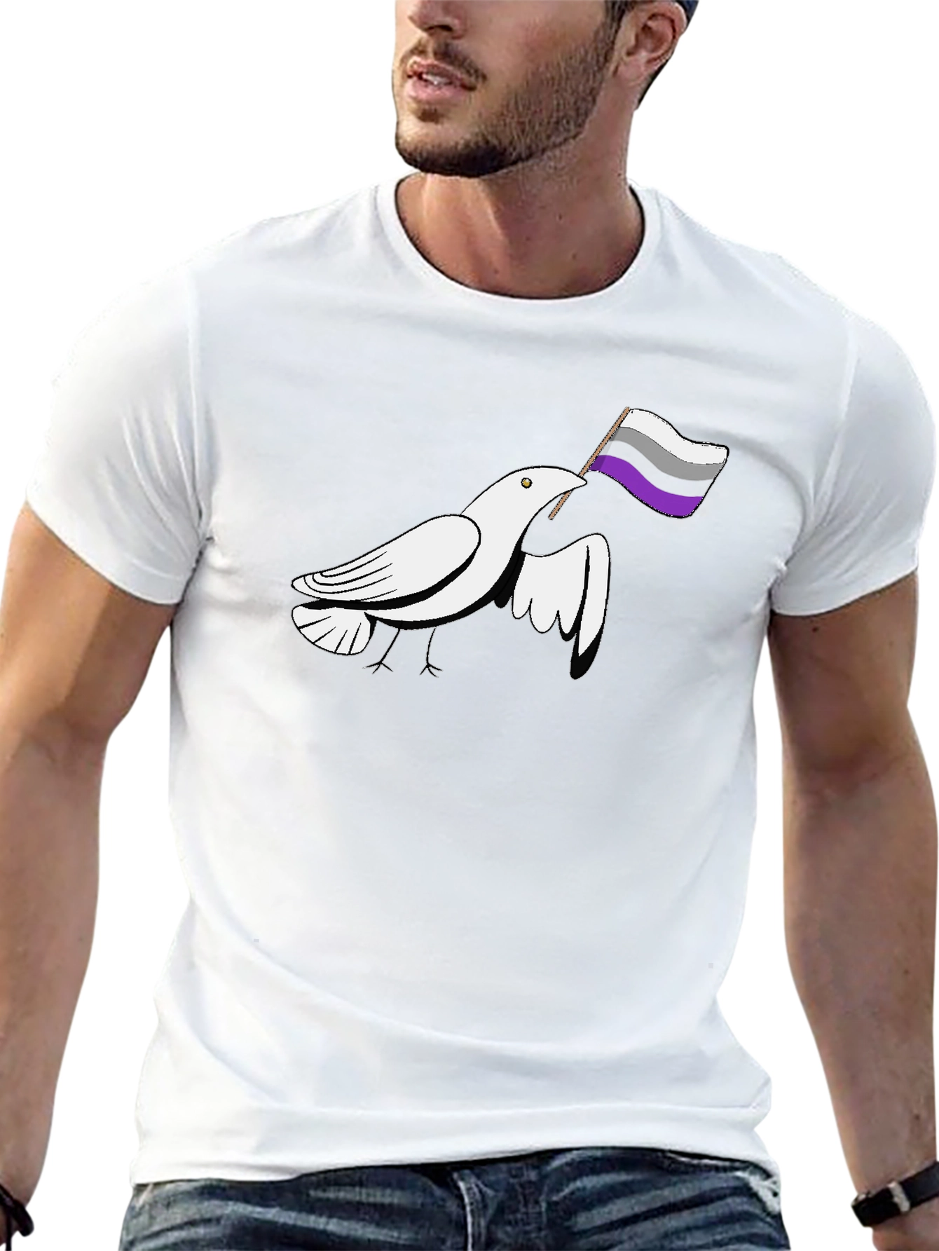 Asexual Pride Dove T-Shirt