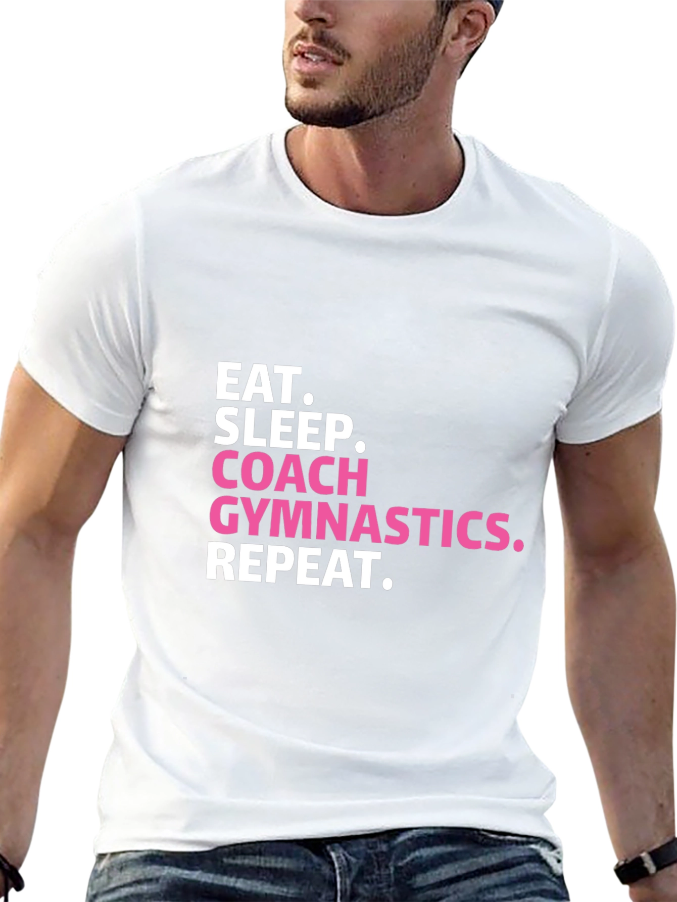 Eat Sleep Coach Gymnastics Repeat T-Shirt