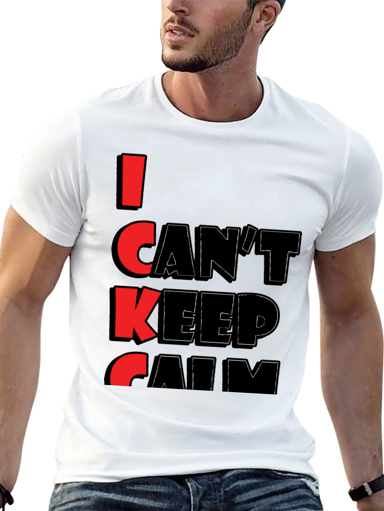 I Cant Keep Calm Graphic Tee - Black T-Shirt