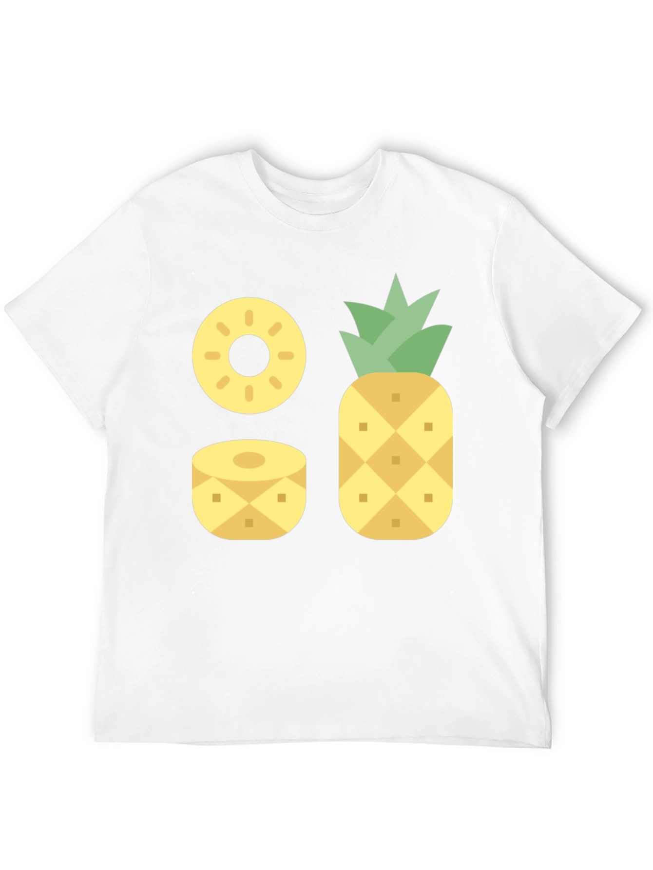 Pineapple Graphic Black T-Shirt