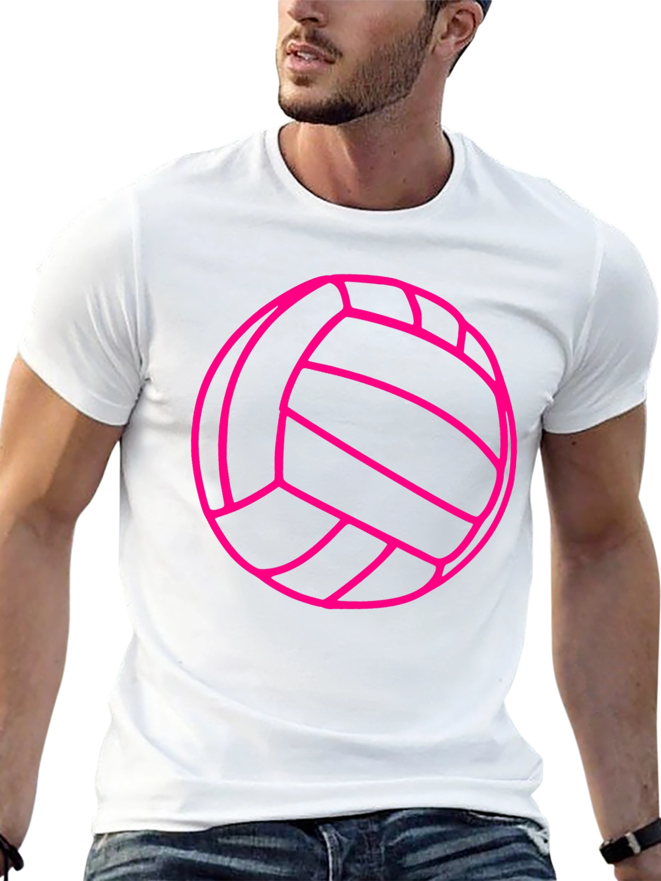 Volleyball Graphic Tee - Black