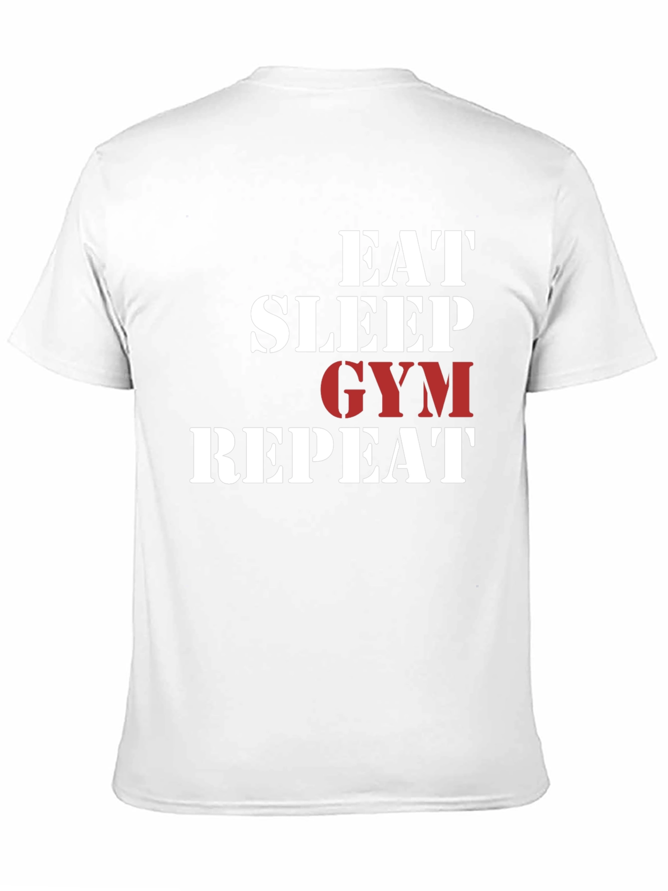 Eat Sleep Gym Repeat Black T-Shirt