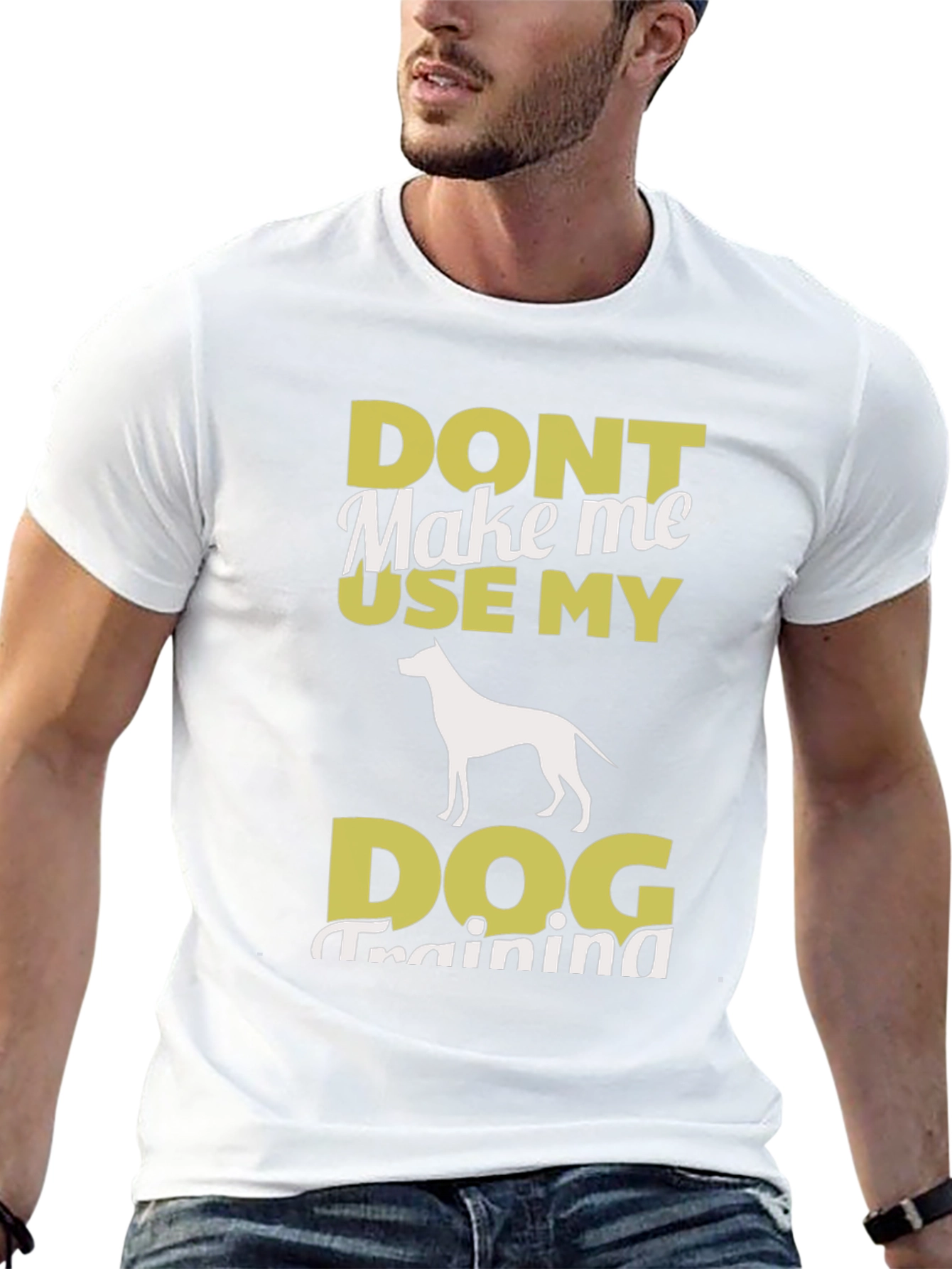 Dog Training Graphic Tee - Mens Black T-Shirt