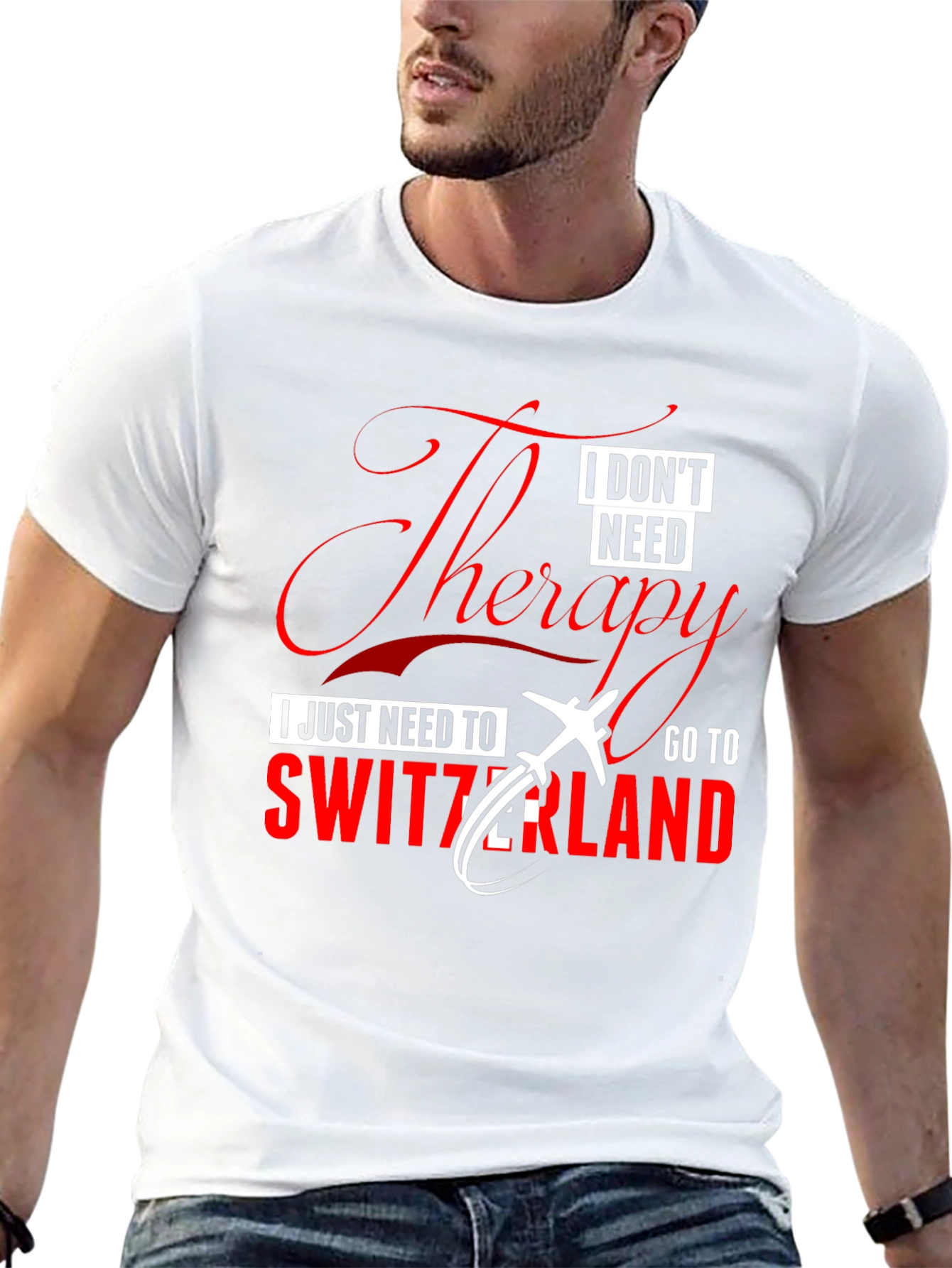 Switzerland Therapy T-Shirt - Travel Humor Tee