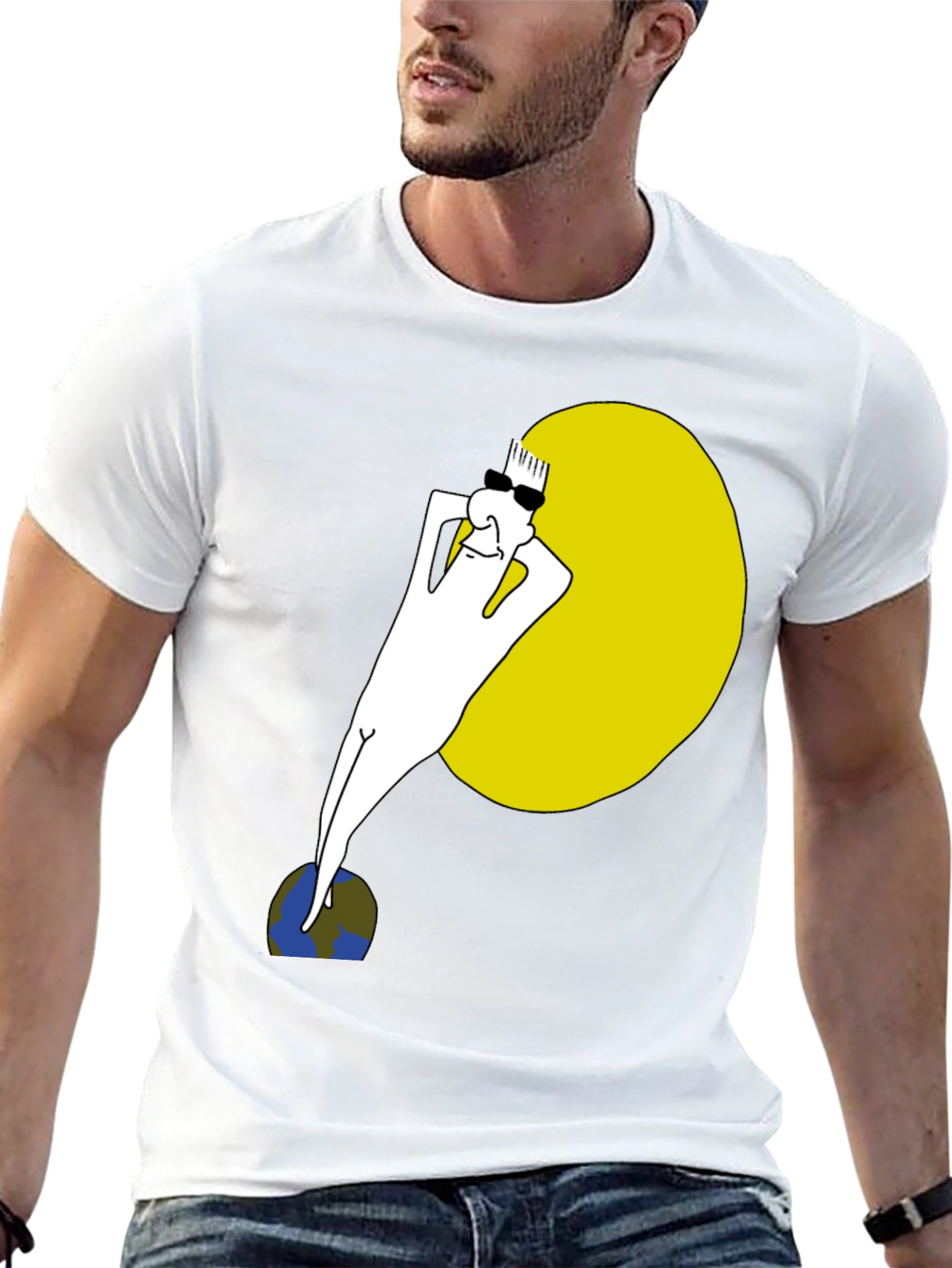 Cool Dude Sunbathing Graphic Tee