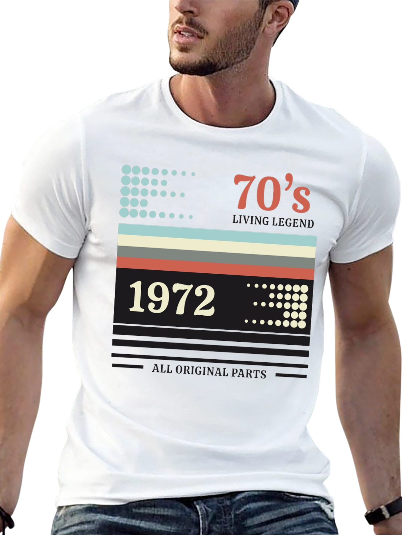 Retro 1972 70s Living Legend Birthday T-Shirt