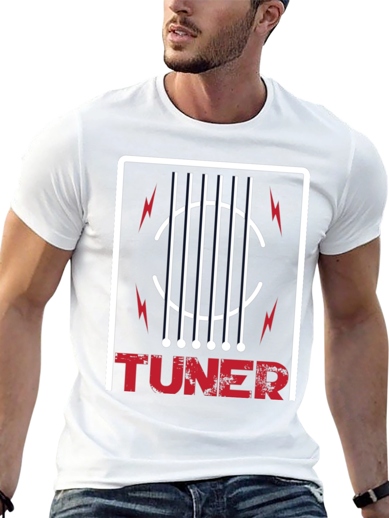 Guitar Tuner Graphic Tee - Musician T-Shirt