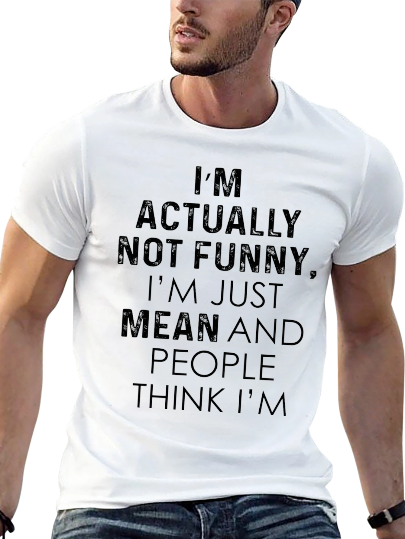 Funny Mean Sarcastic Black Graphic T-Shirt