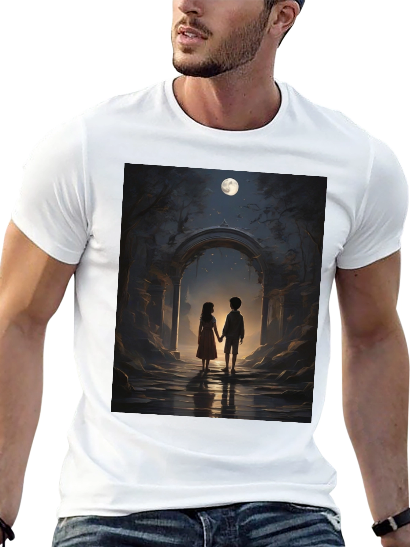 Romantic Moonlit Walk T-Shirt