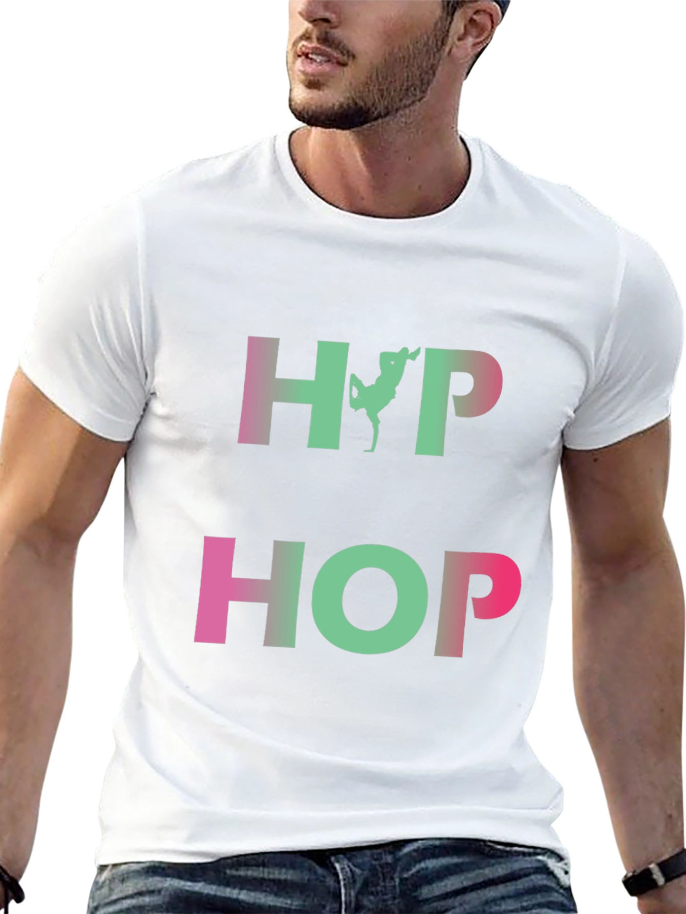 Hip Hop Graphic Tee - Trendy Casual Wear