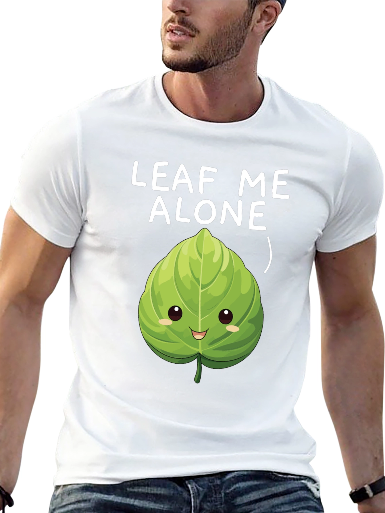 Leaf Me Alone T-Shirt - Funny Plant Pun Tee