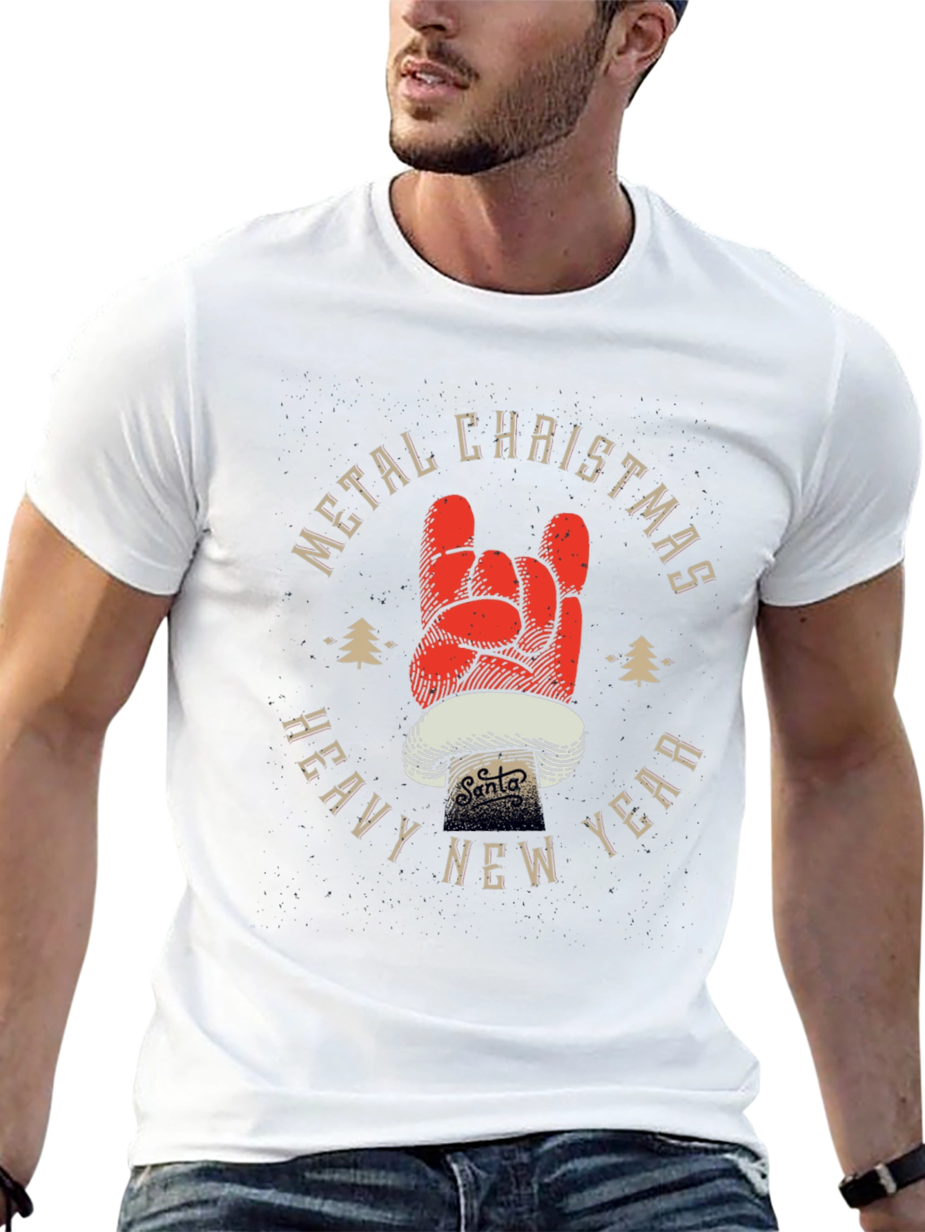 Metal Christmas Heavy New Year T-Shirt