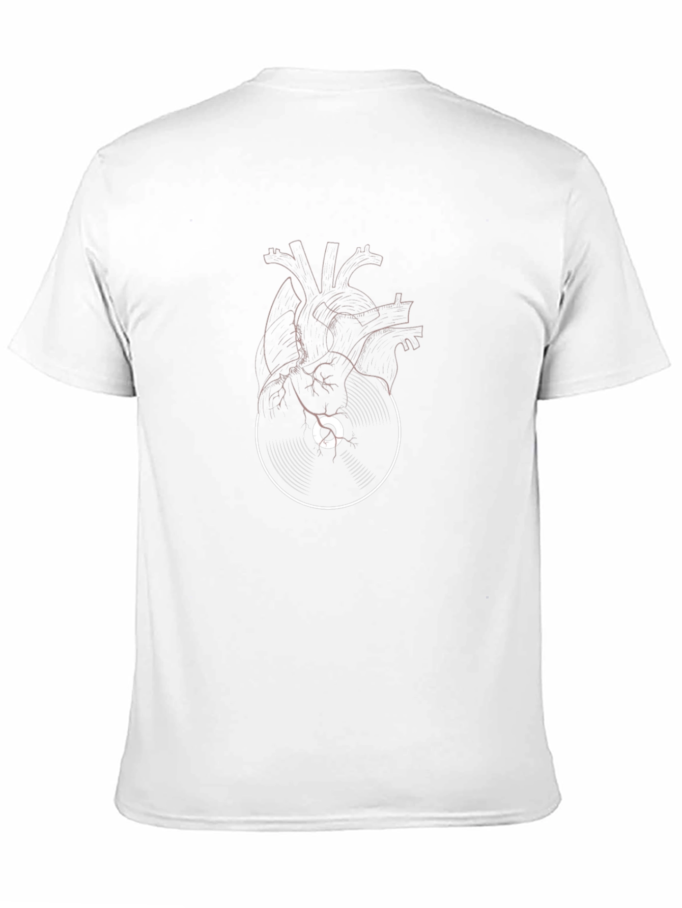 Heartbeat Vinyl Record Black T-Shirt