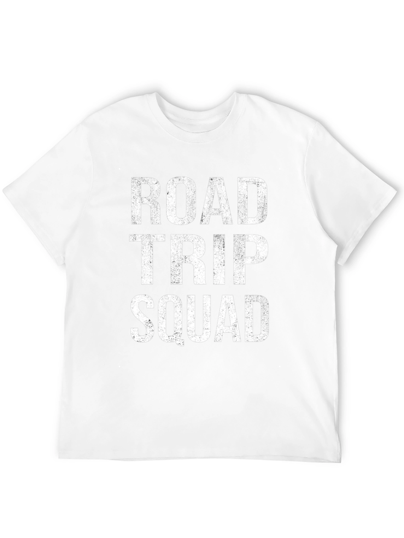 Road Trip Squad Graphic Tee - Black Cotton T-Shirt