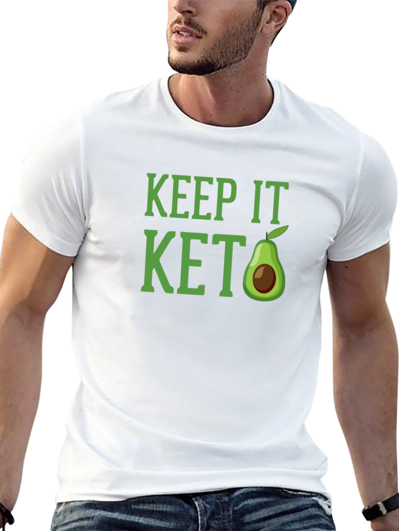 Keep It Keto Avocado Graphic T-Shirt