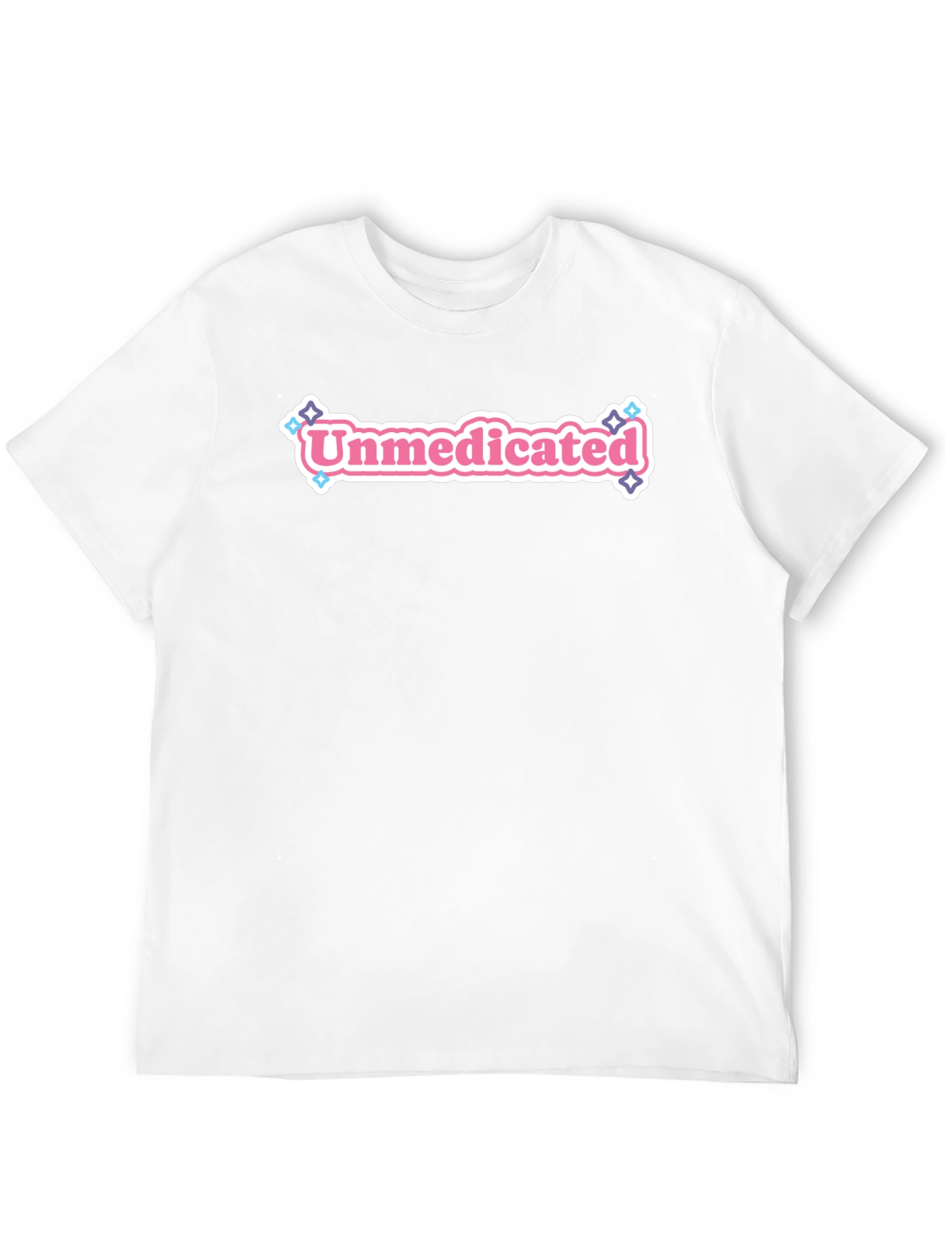 Unmedicated Graphic Tee - Black Crew Neck T-Shirt