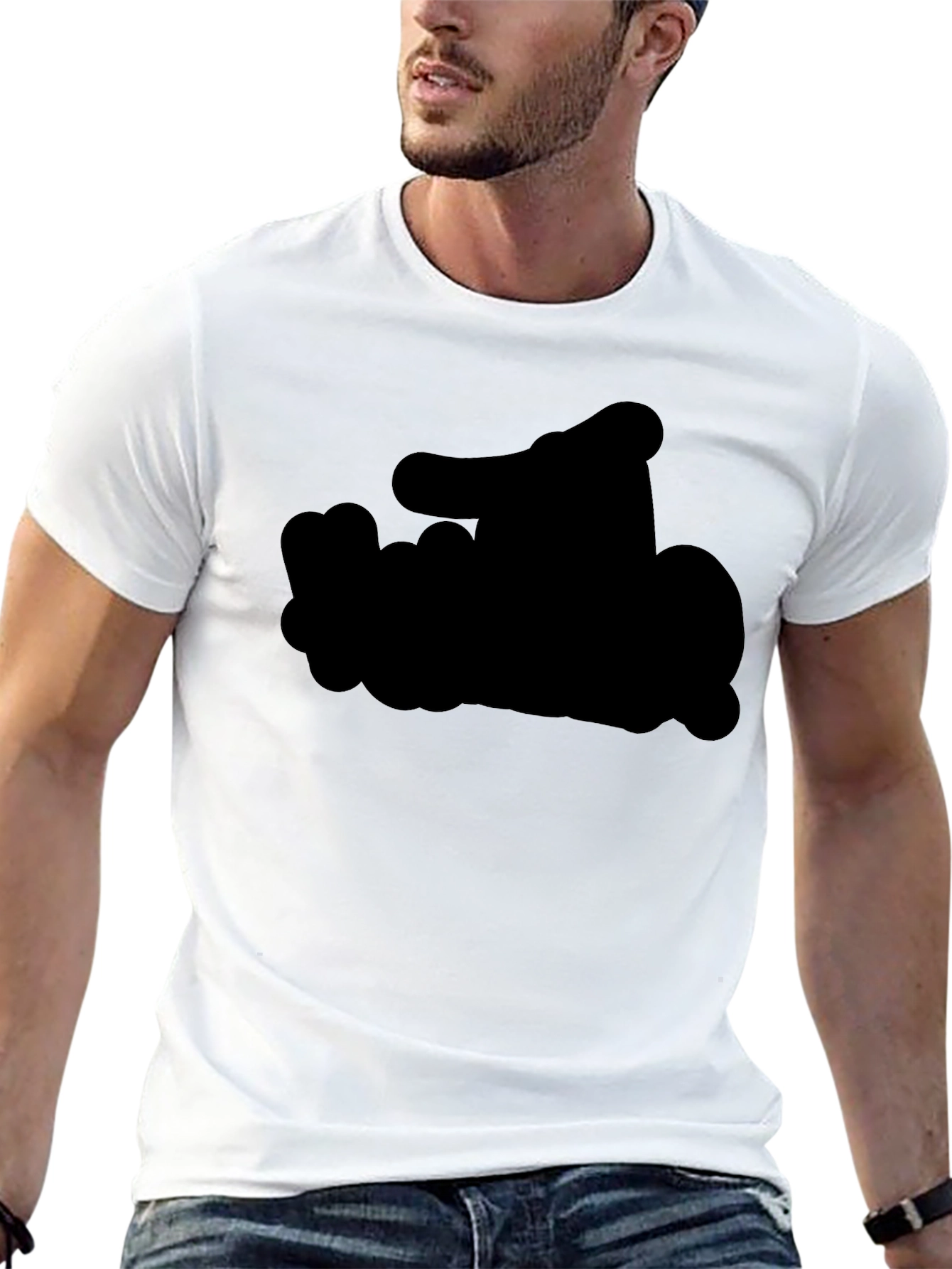 Solid Black Classic Fit Tee