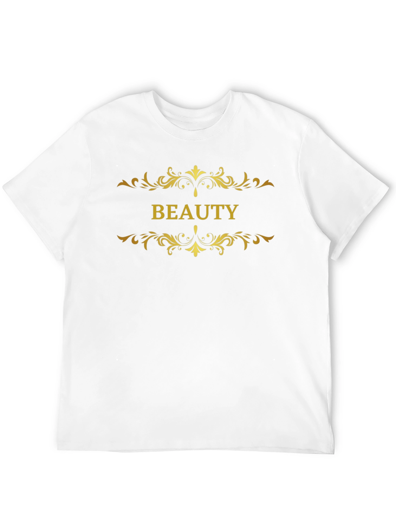 Beauty Graphic Tee - Elegant Floral Design