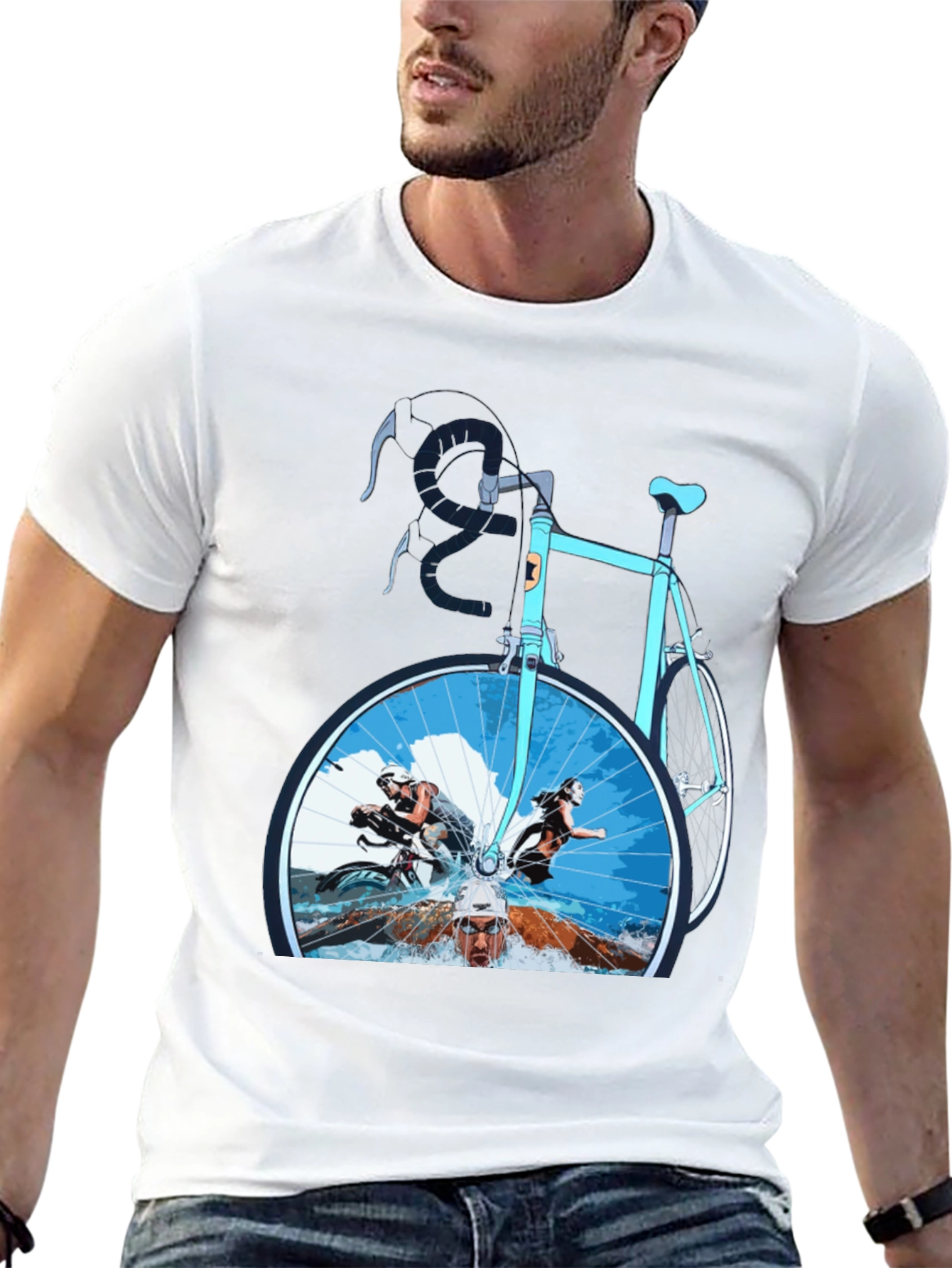 Triathlon T-Shirt: Swim Bike Run