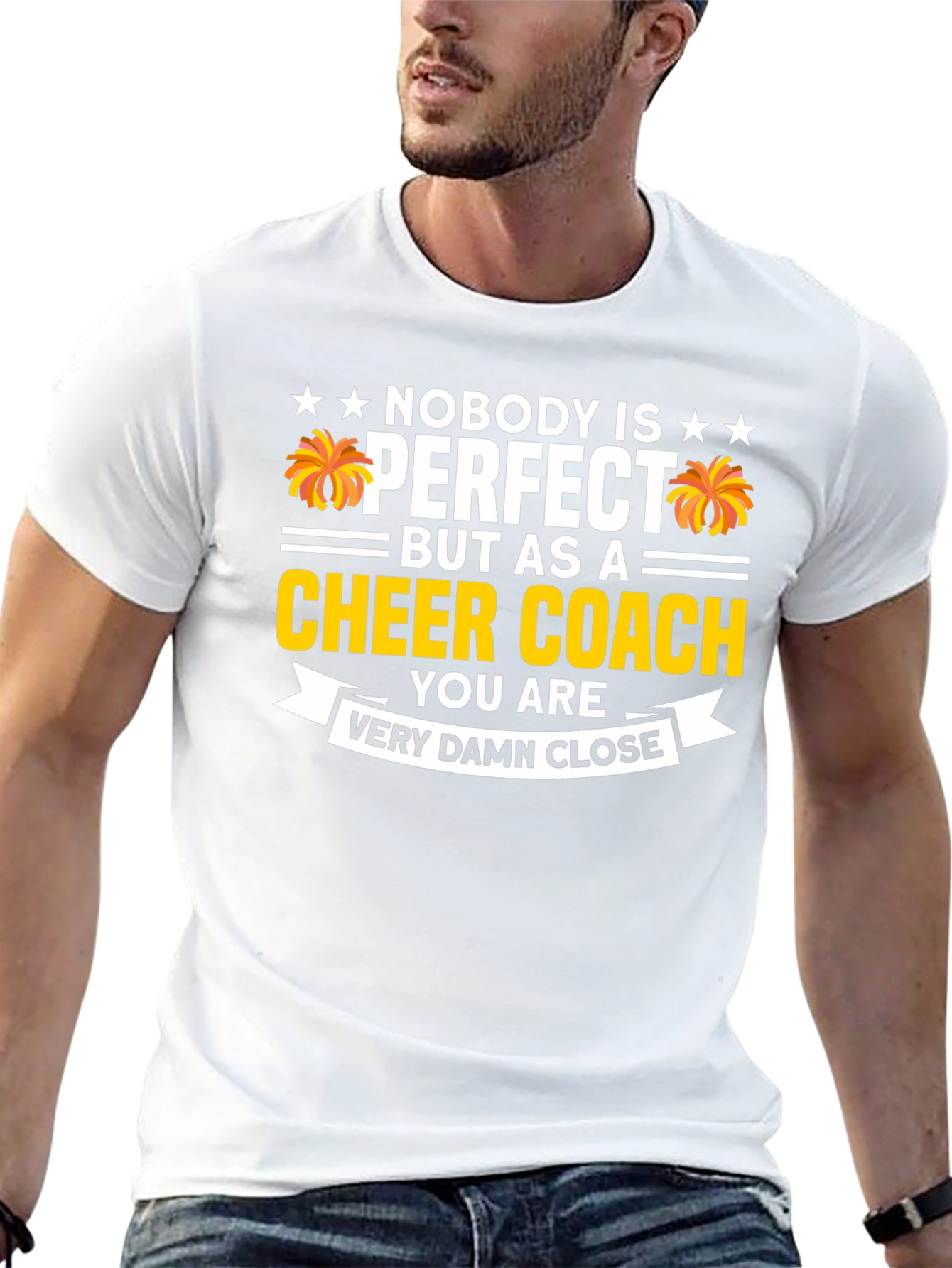 Cheer Coach T-Shirt - Nobody is Perfect