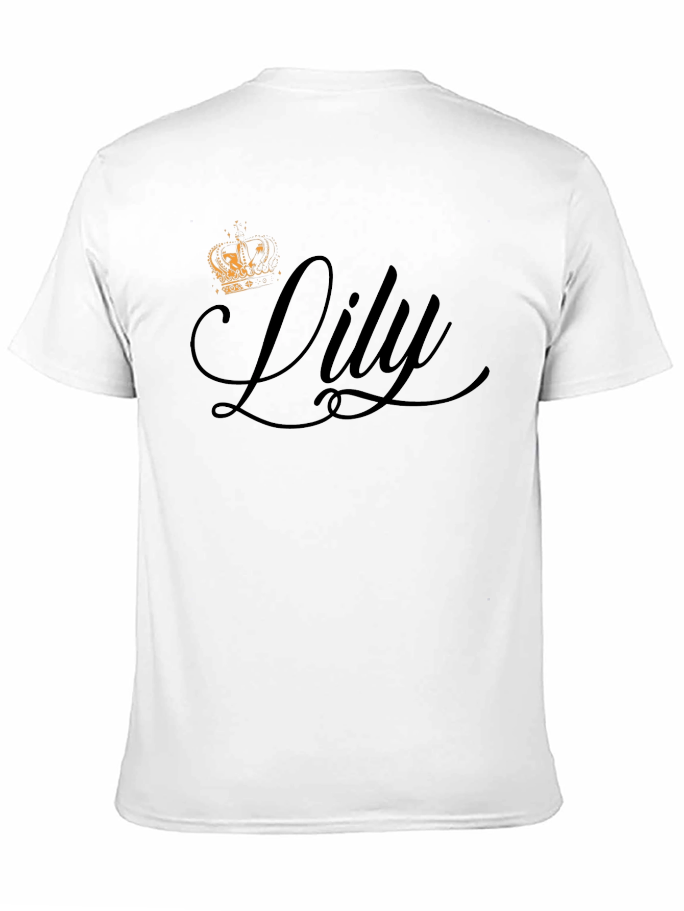 Lily Crown Graphic Tee - Stylish Black T-Shirt