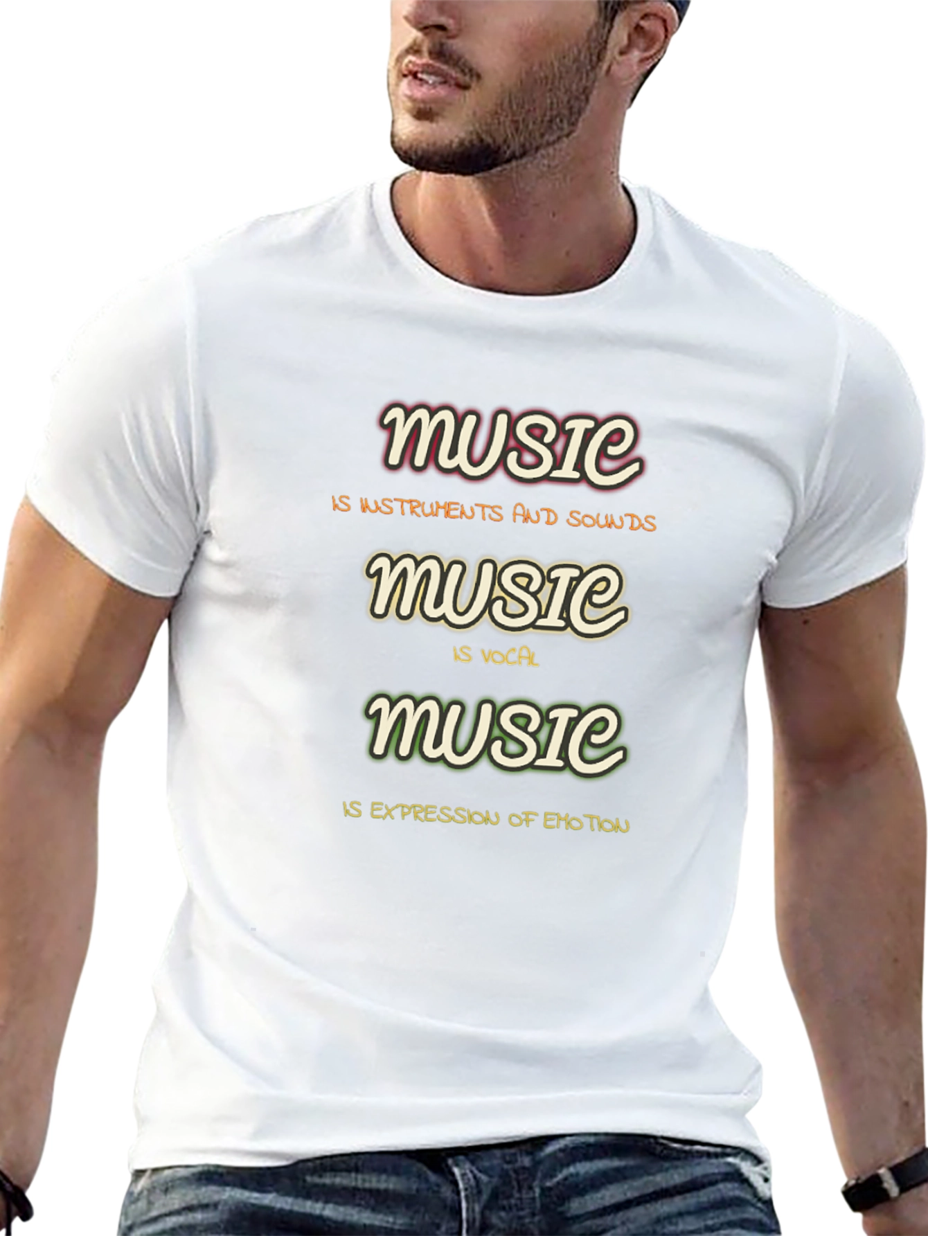 Music Definition T-Shirt - Instruments Vocals Emotion