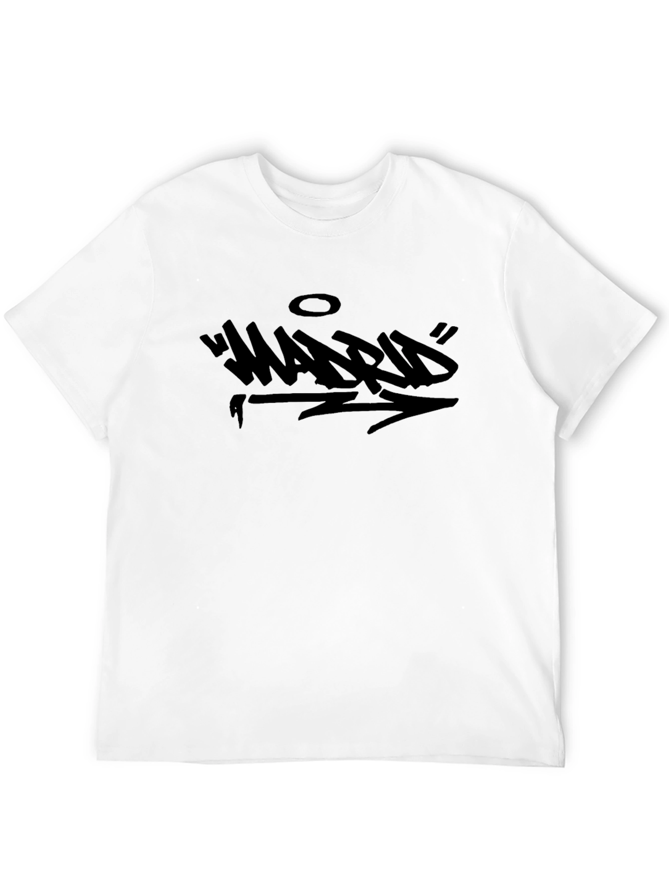 Madrid Graphic Black T-Shirt