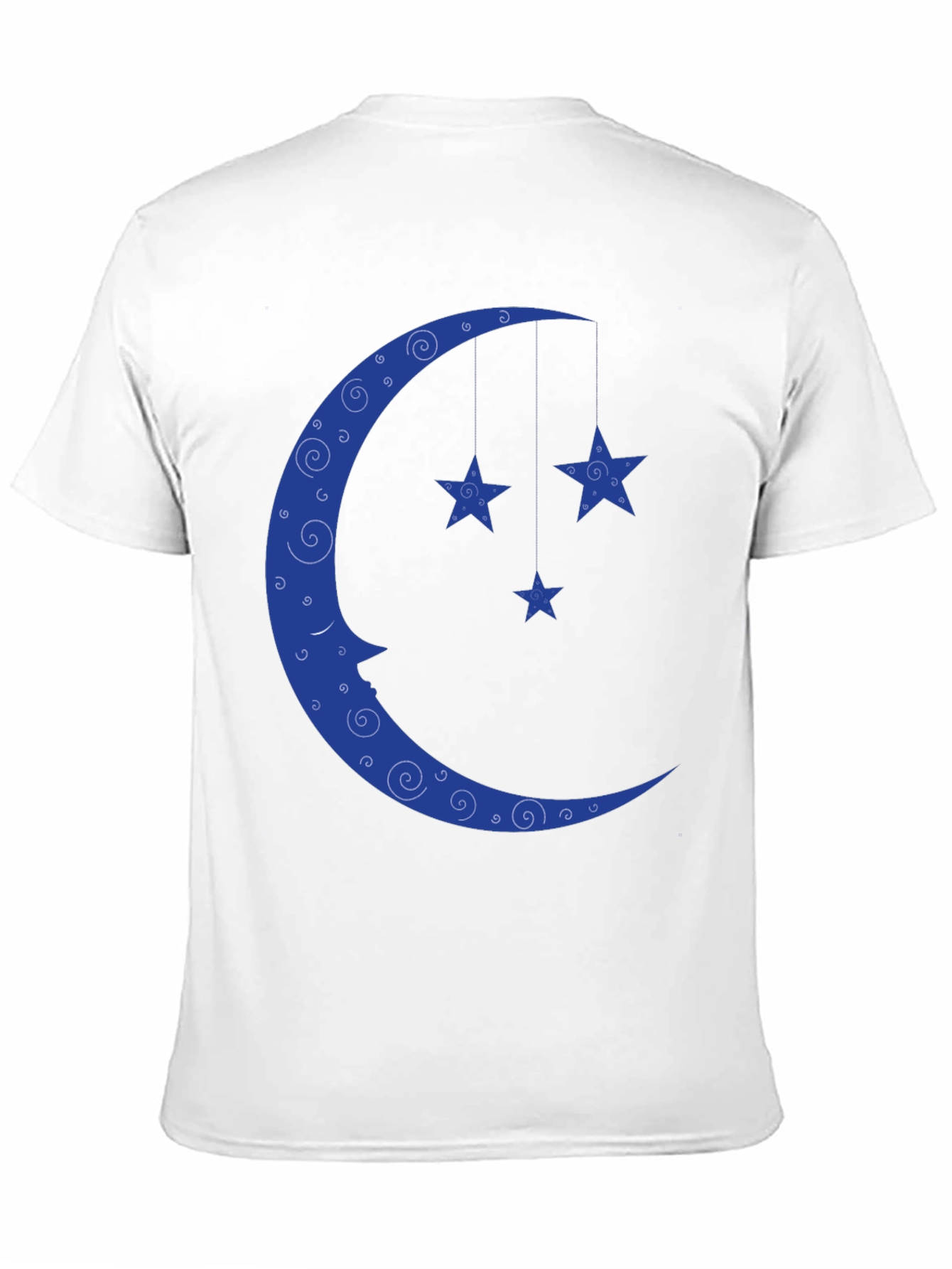 Dreamy Moon & Stars Black T-Shirt