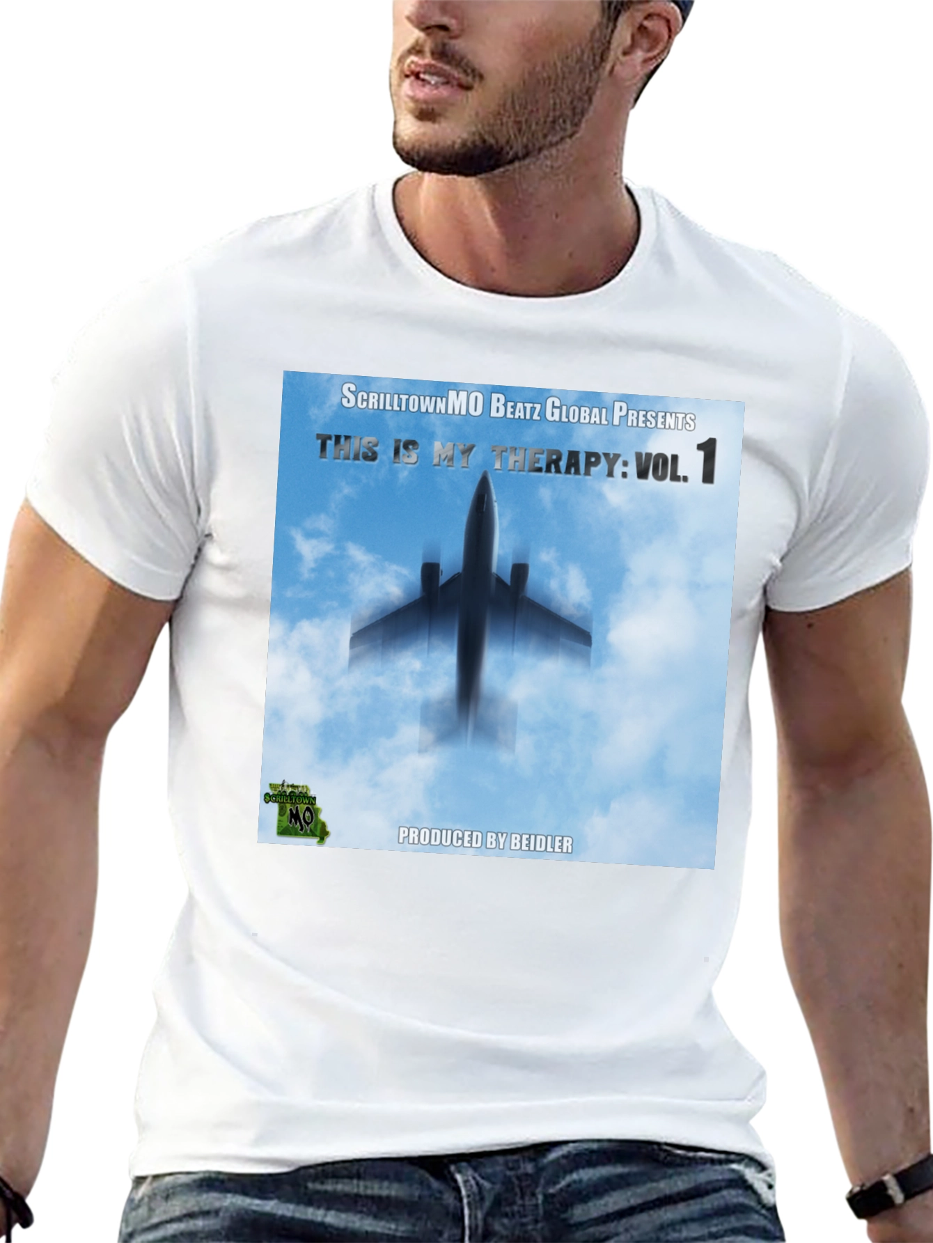 ScrilltownMO Therapy Vol. 1 Black T-Shirt